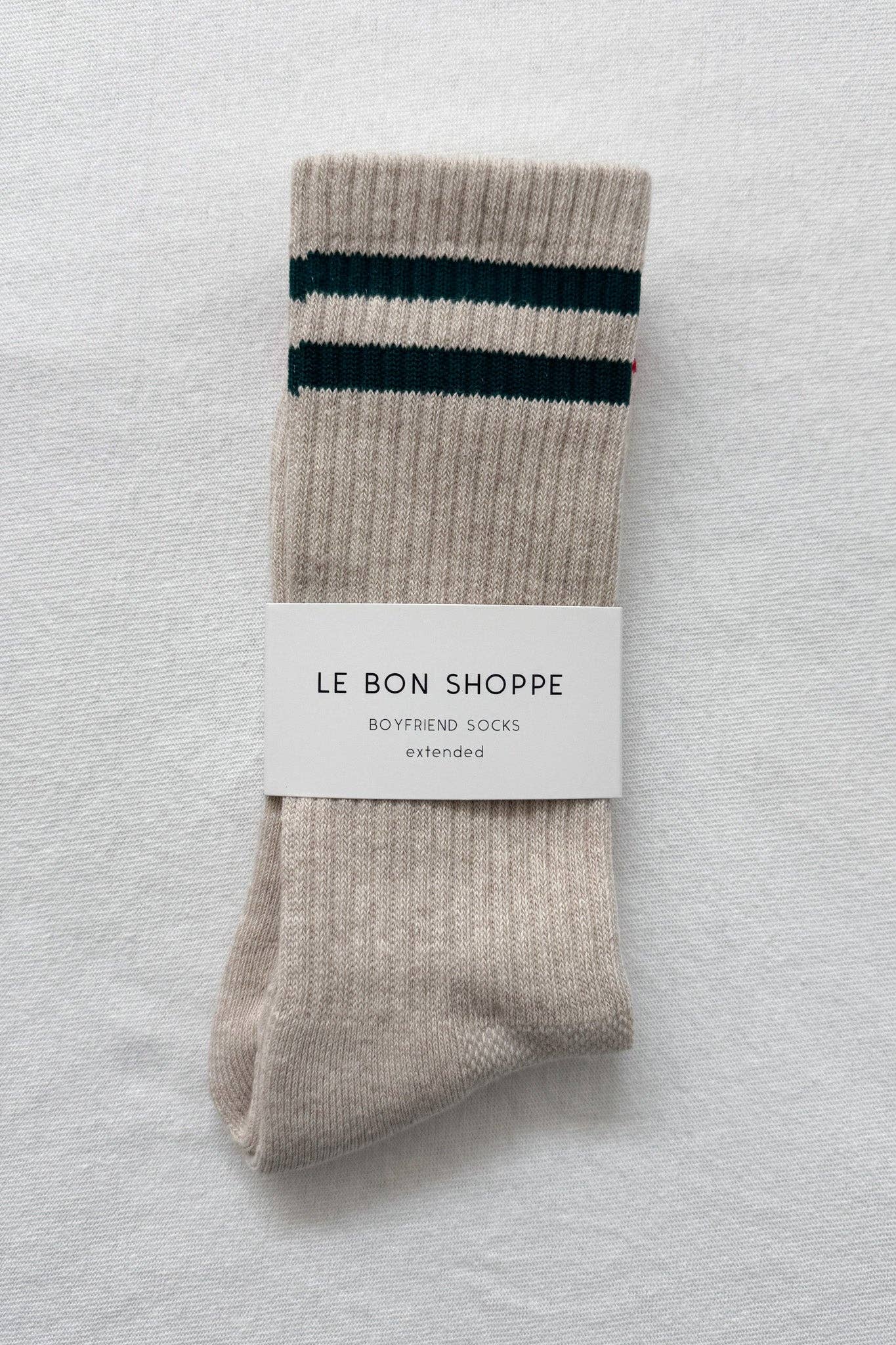 EXTENDED Boyfriend Socks: Classic White