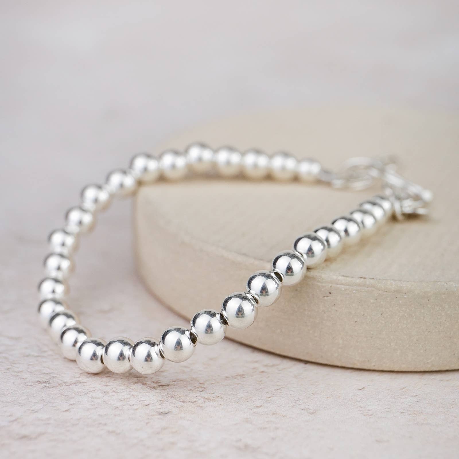 Sterling Silver Bead Bracelet