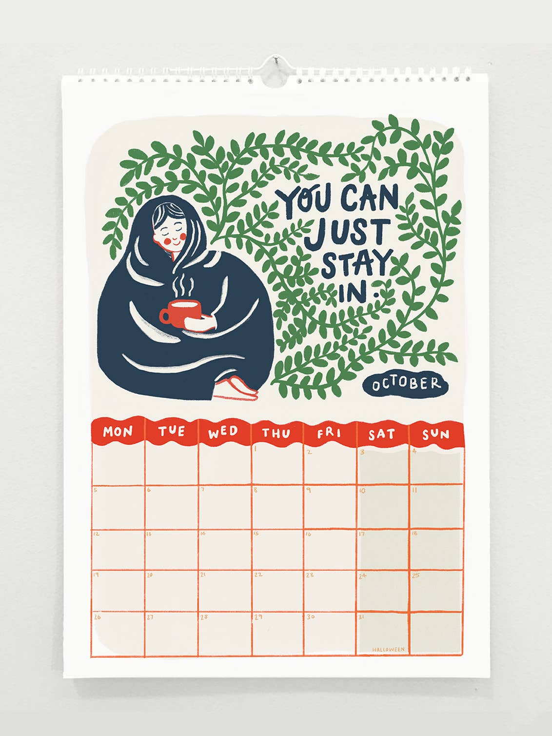 Tips For A Good Year 2027 Wall Calendar-Wellness+Positivity