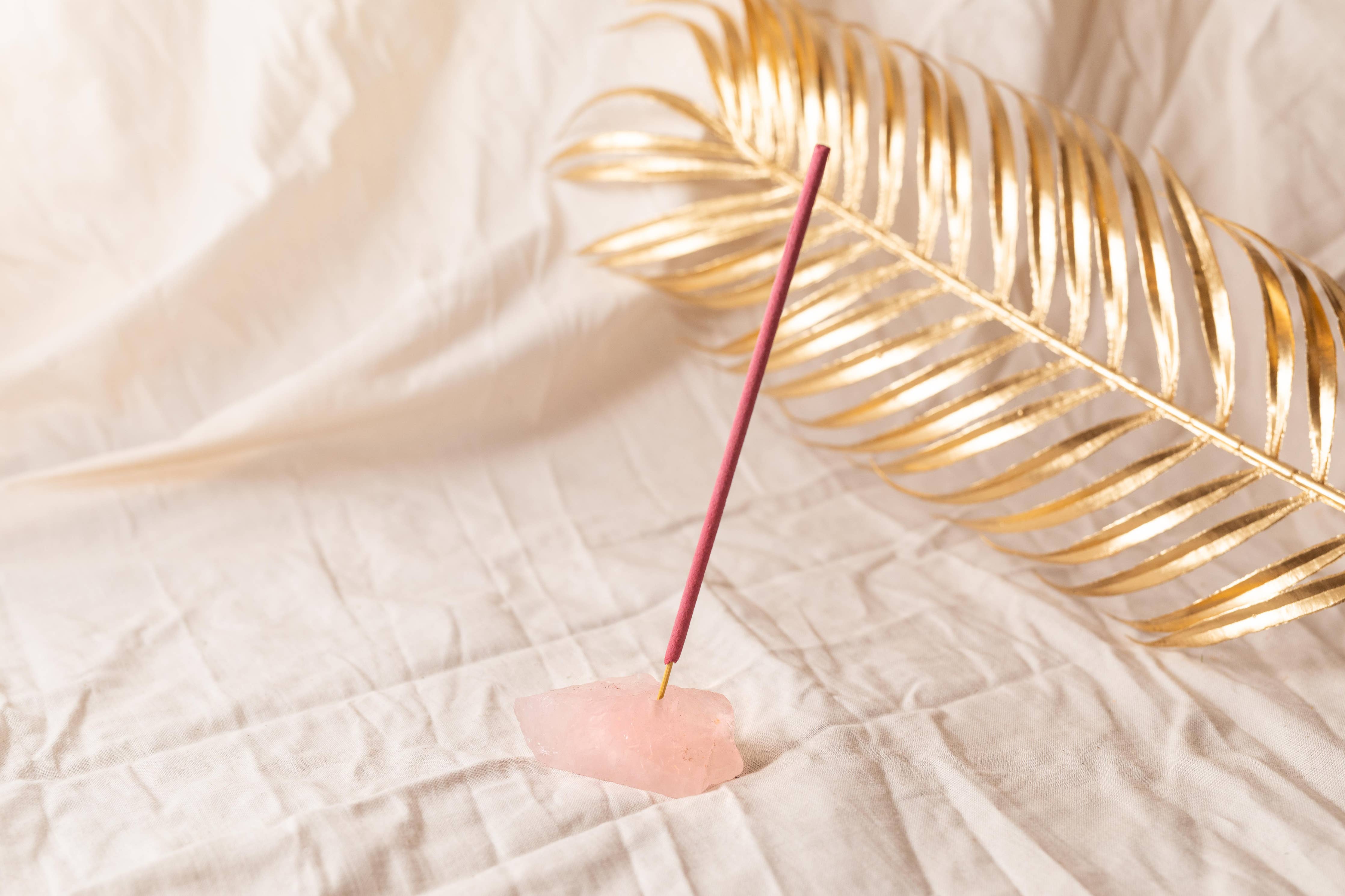 Crystal Incense Holder: Rose Quartz