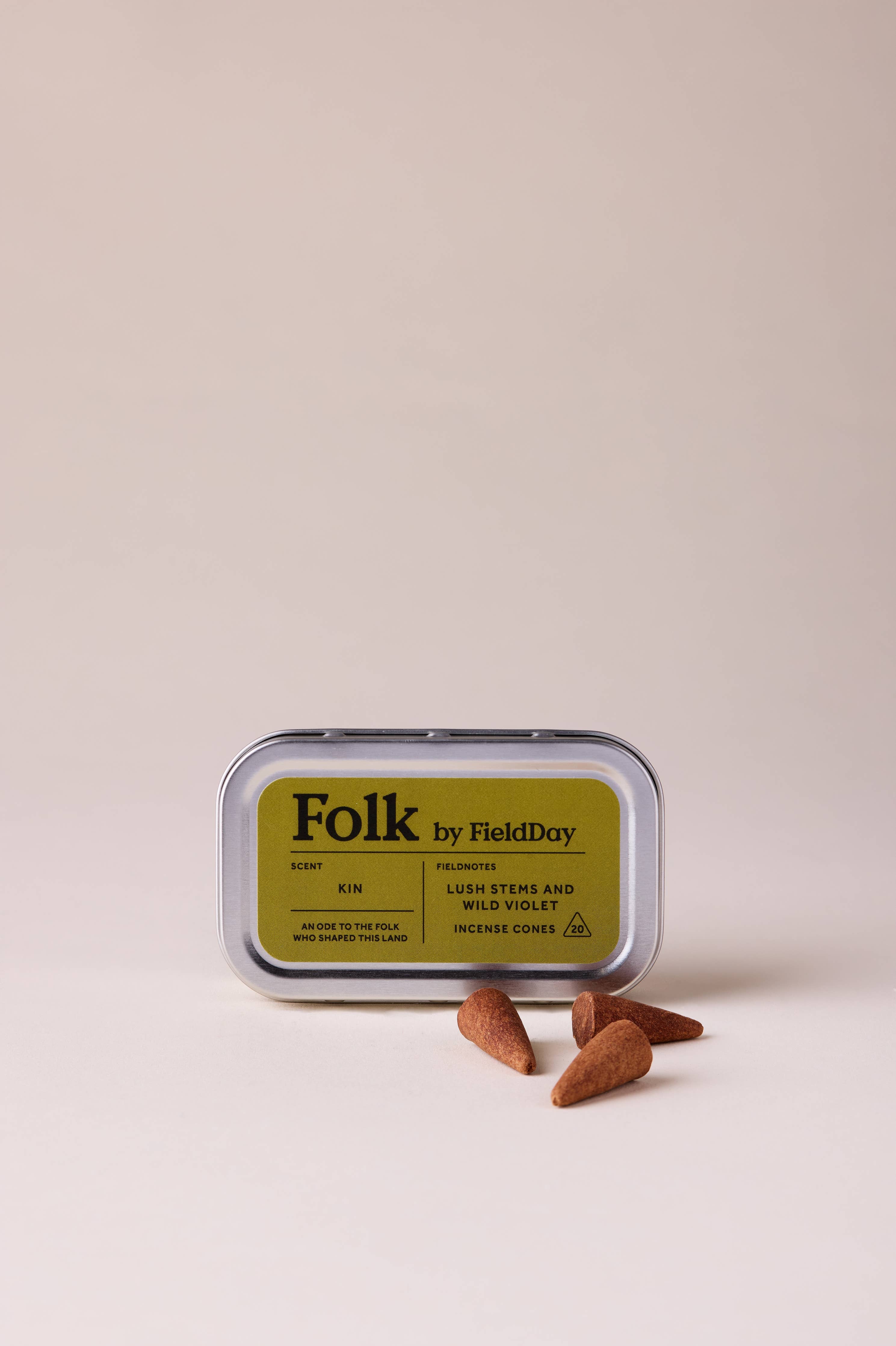 Kin Folk Tin of Incense Cones