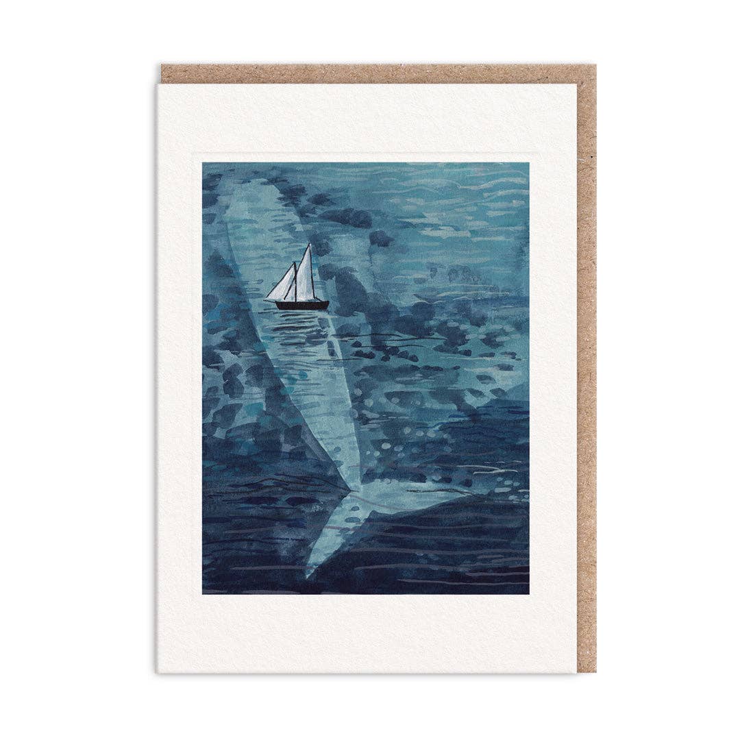 Blue Whale Greeting Card (13388)