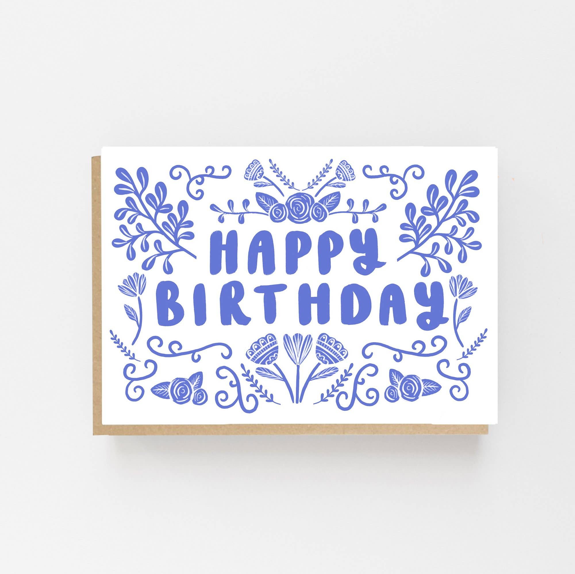 Happy Birthday - Folk Blue