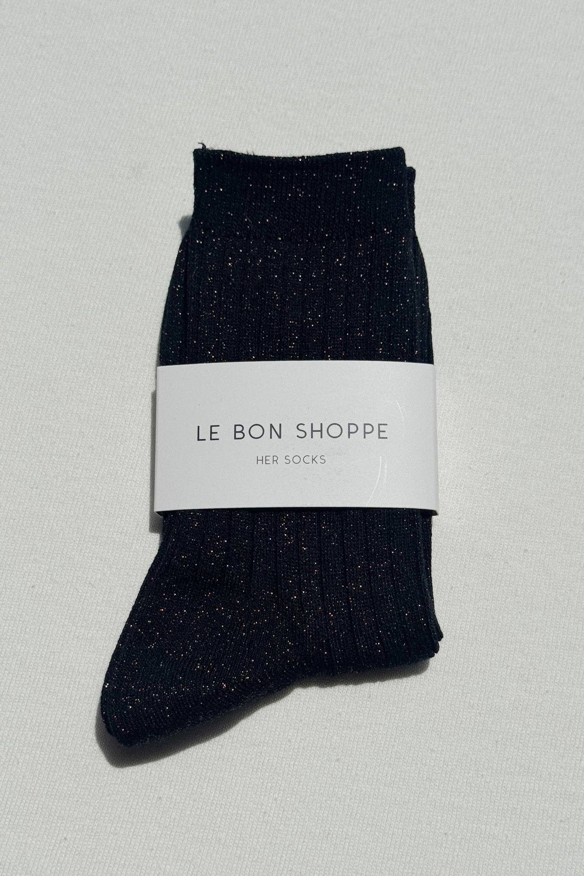 Her Socks - MODAL Lurex : Mustard Glitter