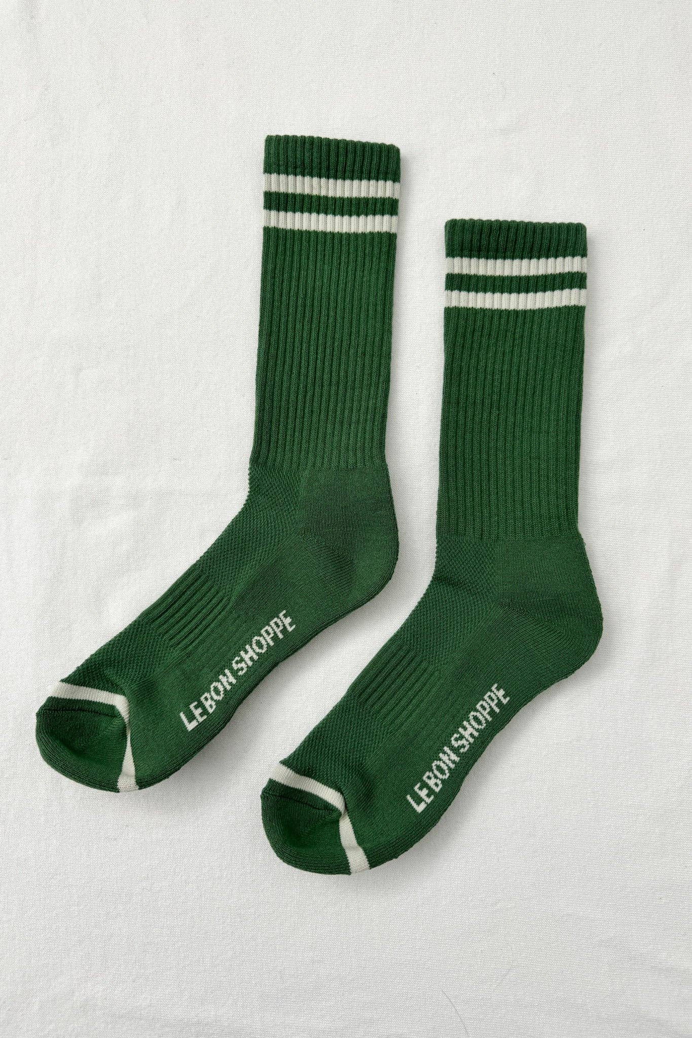 EXTENDED Boyfriend Socks: Parchment