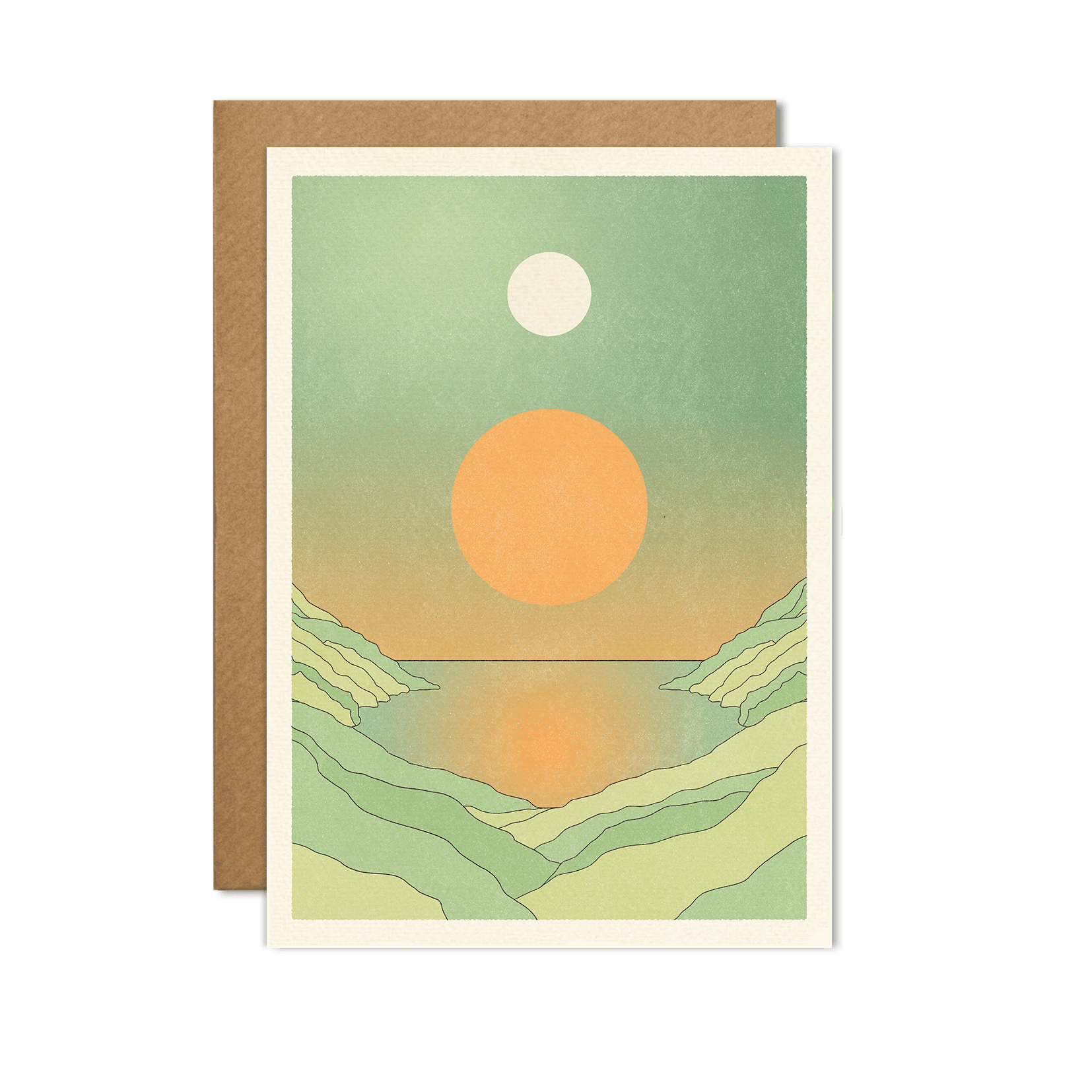 Lagoon Print Card: Cello-free