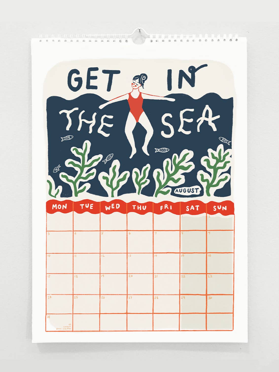 Tips For A Good Year 2027 Wall Calendar-Wellness+Positivity