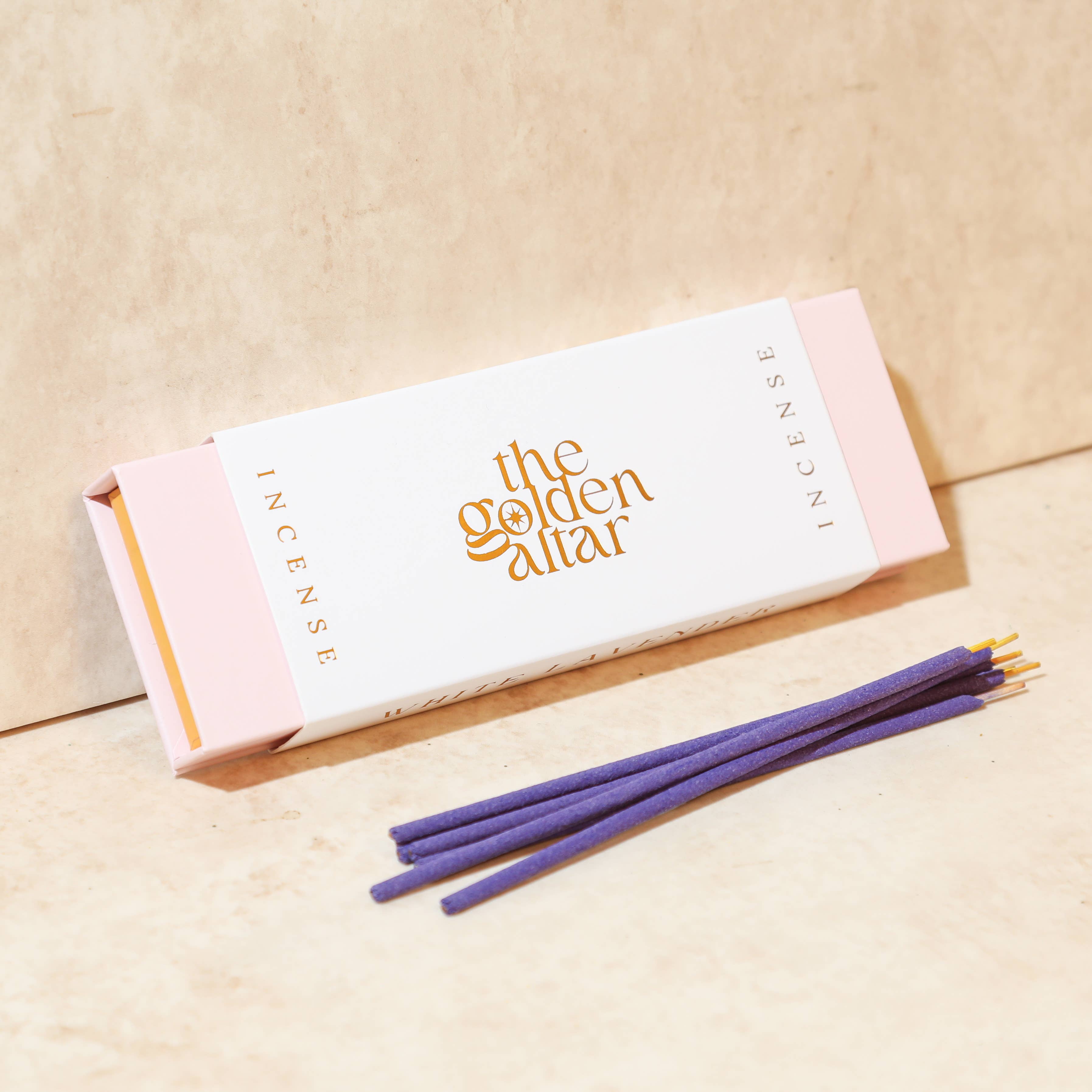 The Golden Altar Natural Incense - White Lavender