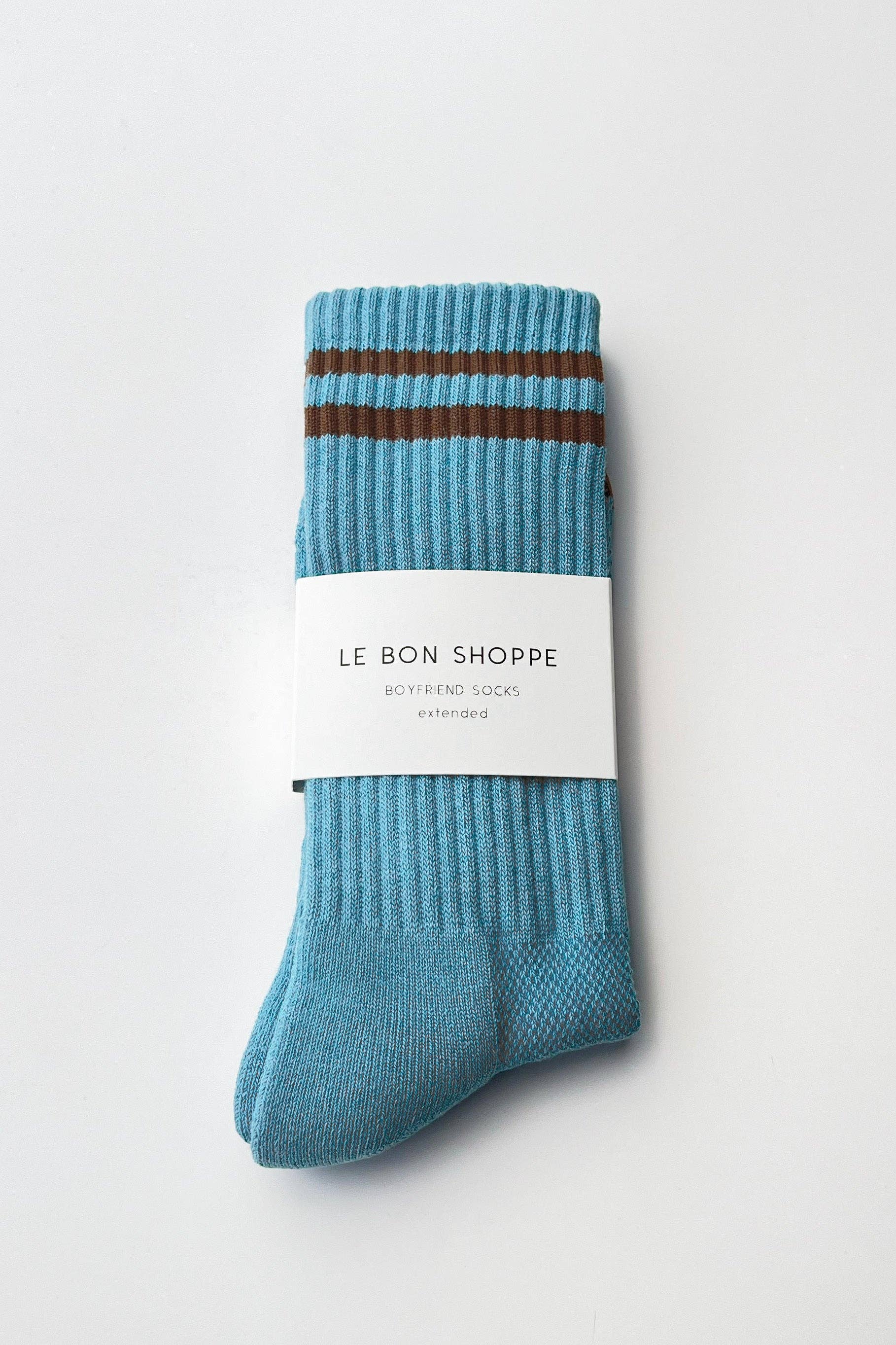 EXTENDED Boyfriend Socks: Classic White