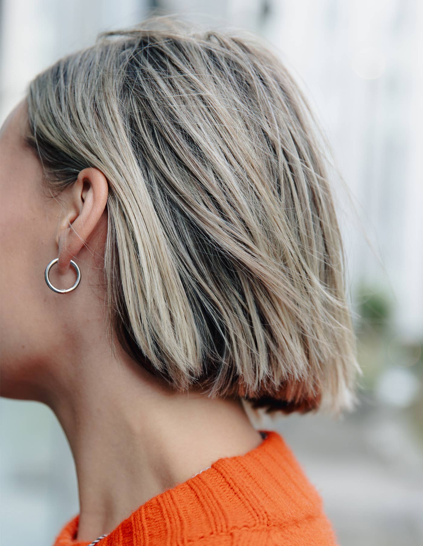 Silver Hoop Earrings - 1.5cm, Waterproof