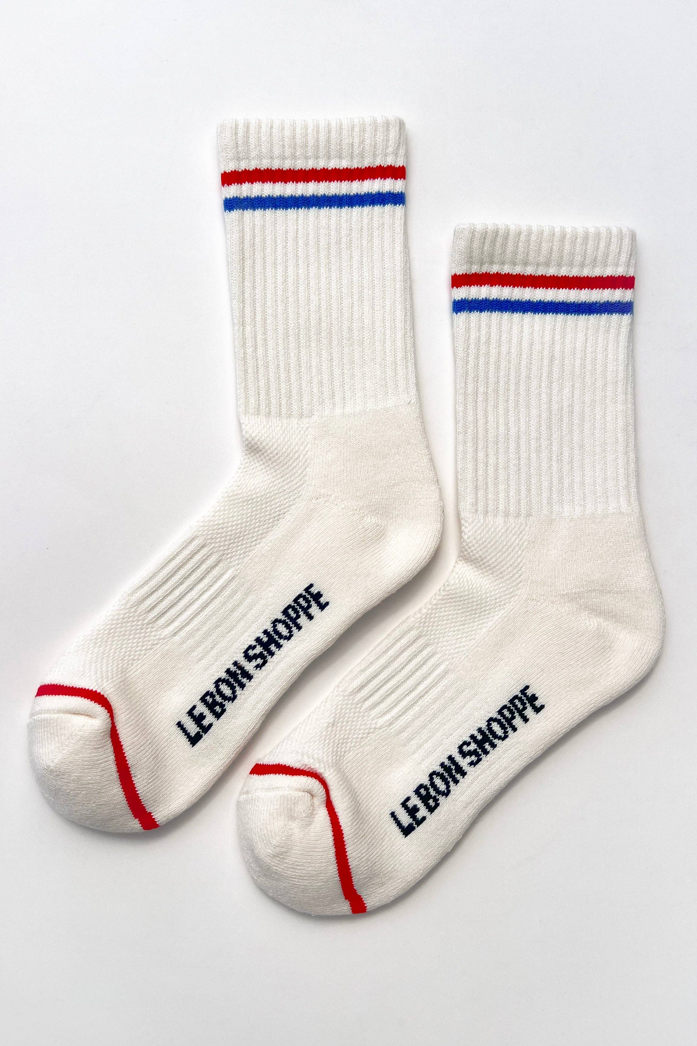 Boyfriend Socks: Coral