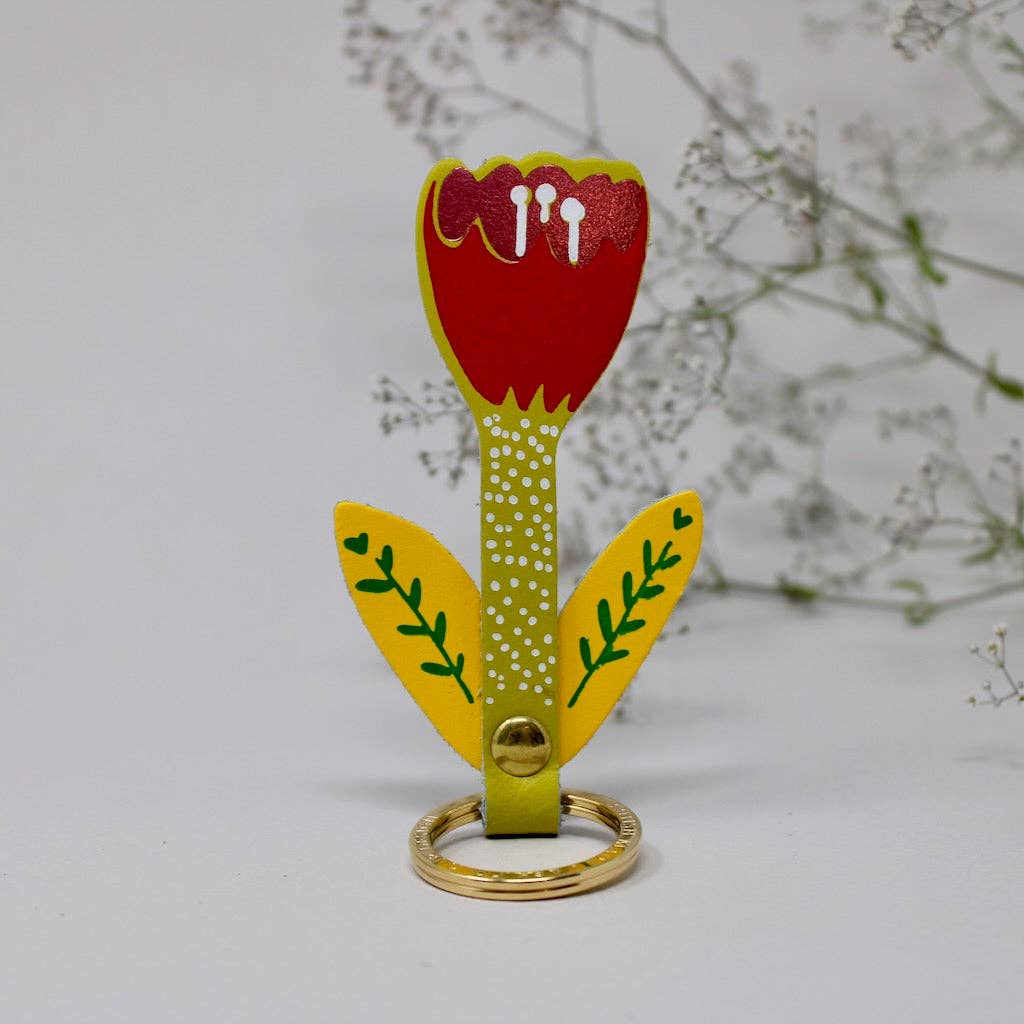Tulip Key Fob: Turquoise
