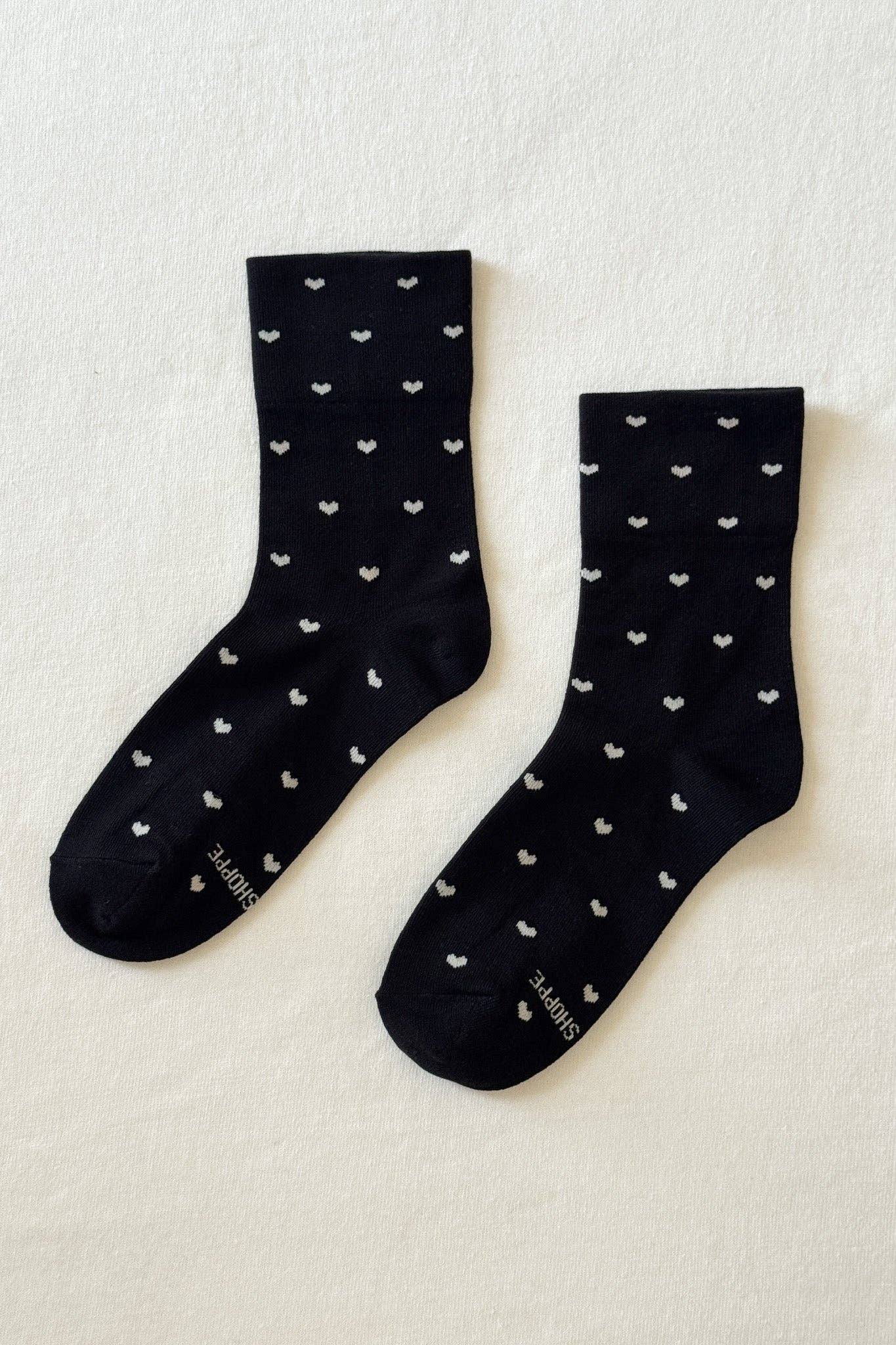 Patterned Sneaker Socks (wholesale): POLKA DOT - BLUE/NAVY