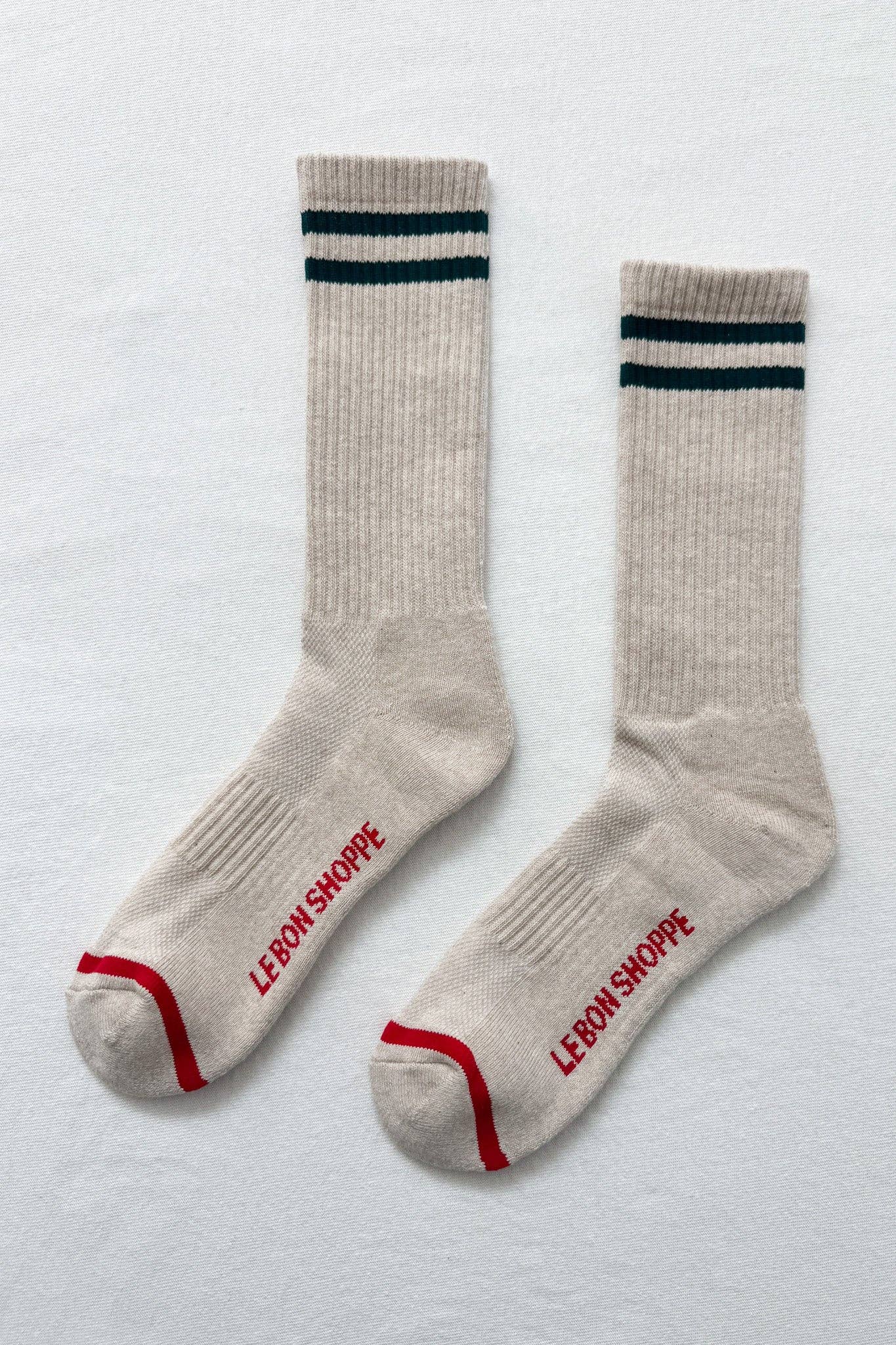 EXTENDED Boyfriend Socks: Classic White