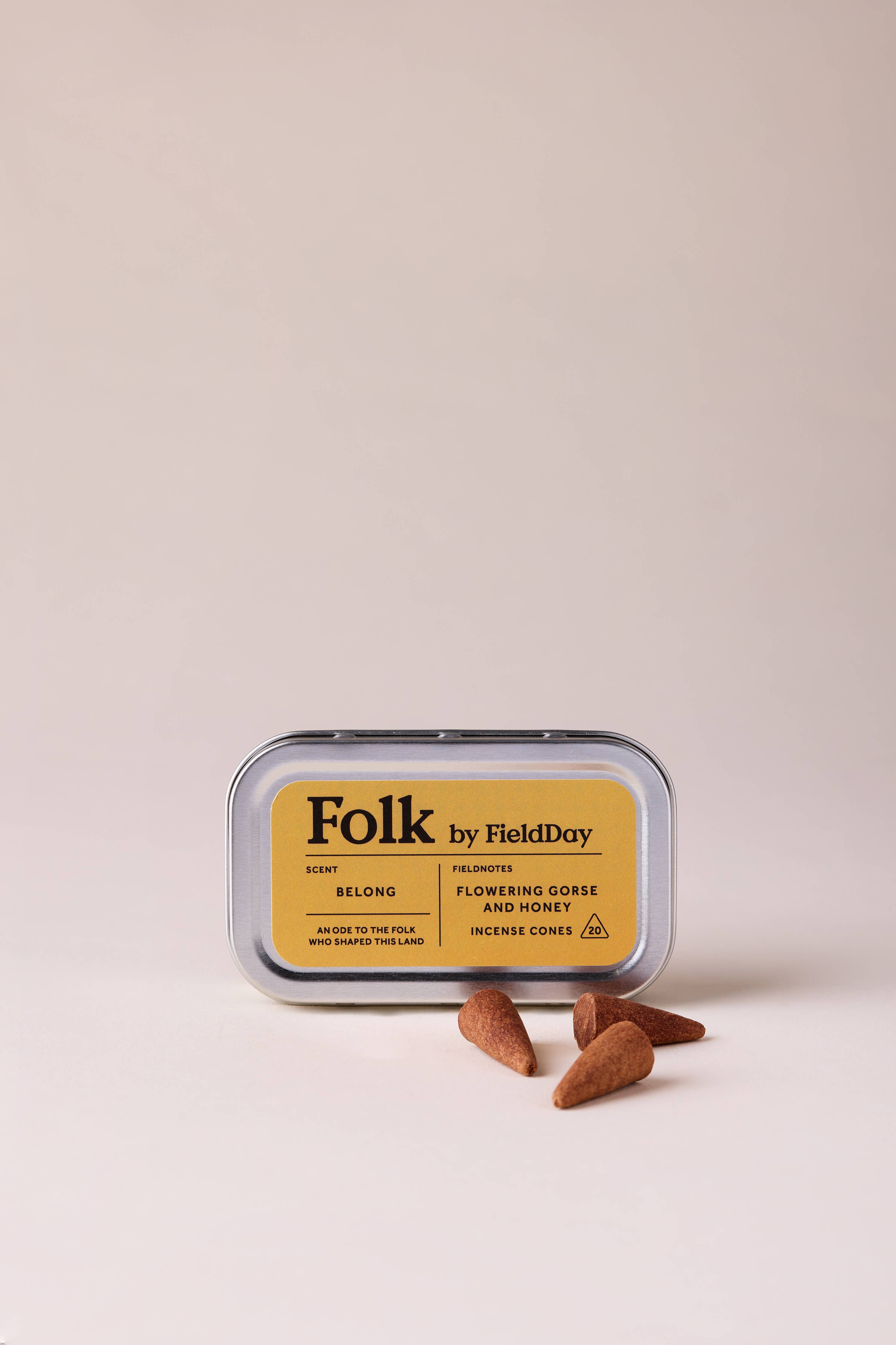 Belong Folk Tin of Incense Cones