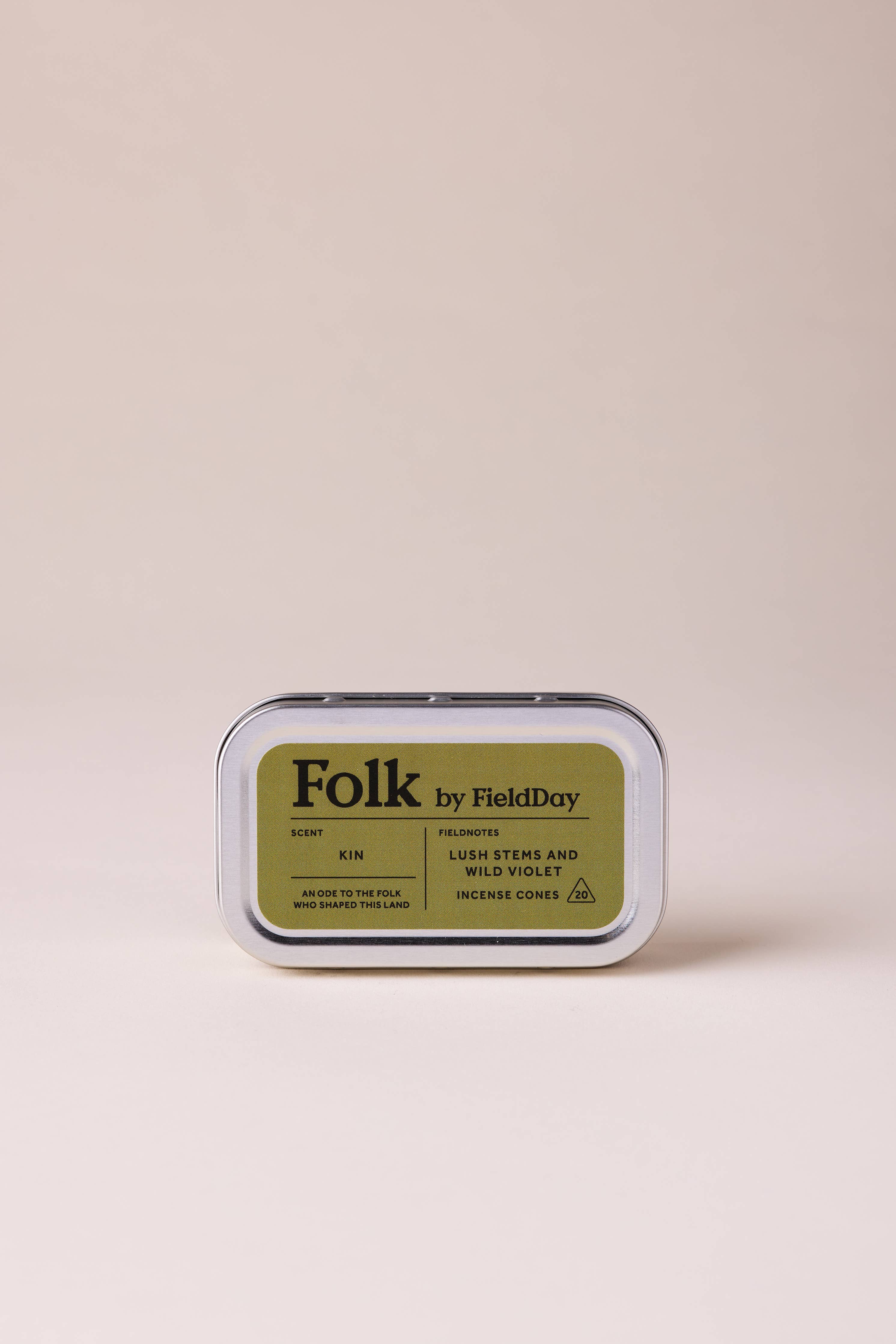 Kin Folk Tin of Incense Cones