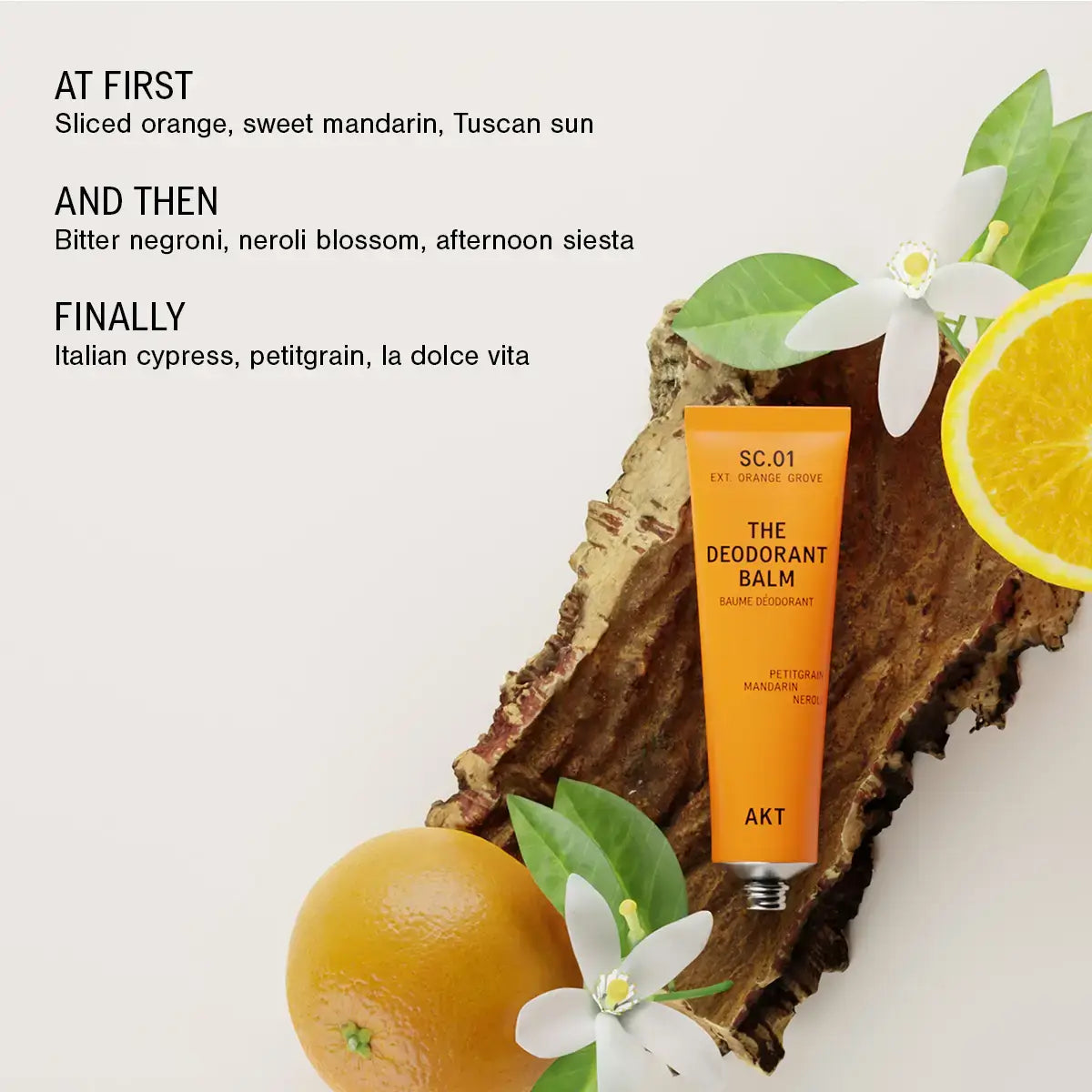 The Deodorant Balm SC.01 Orange Grove - Aluminum-Free, Vegan
