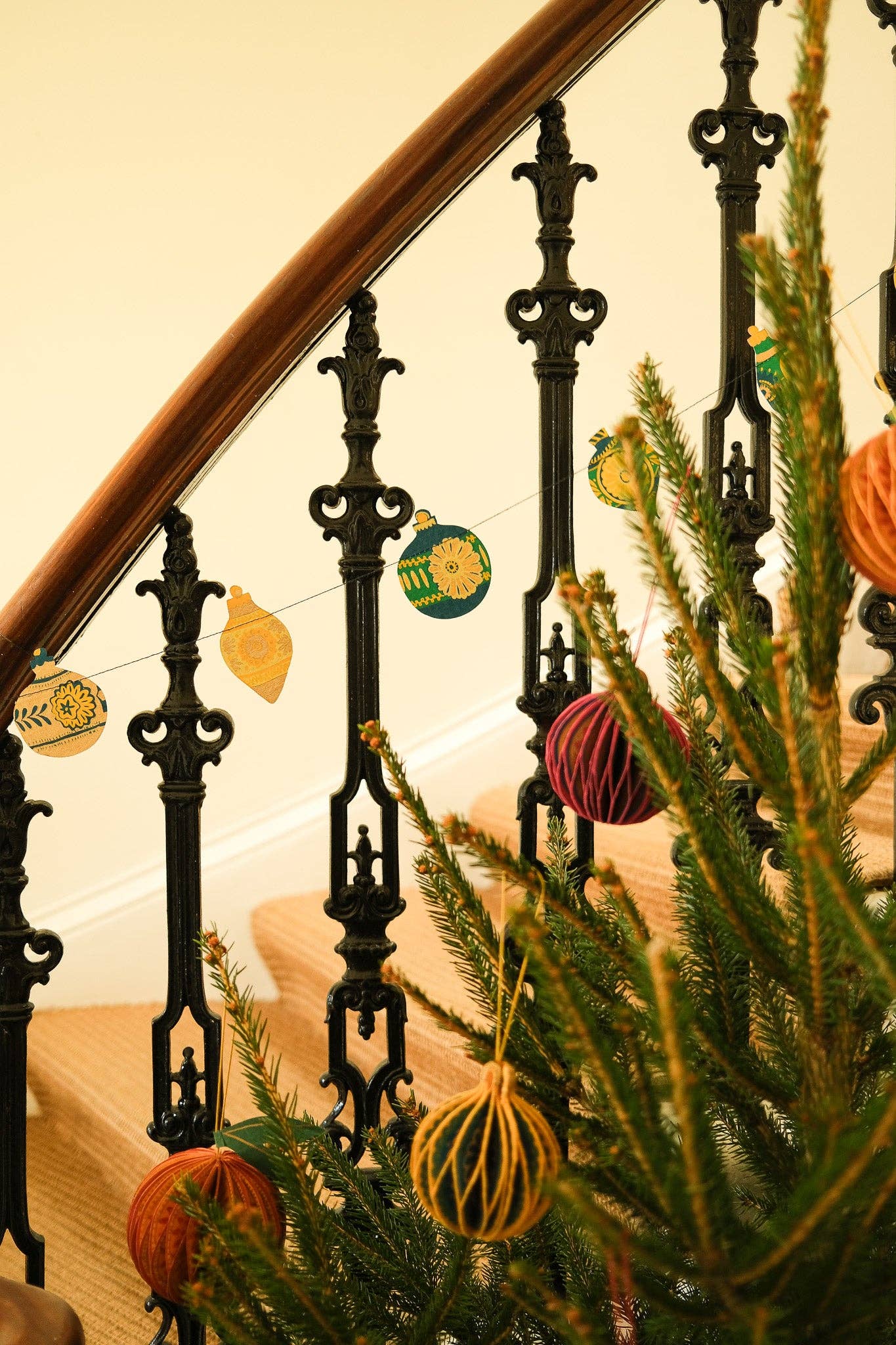 Christmas Ornaments Sewn Garland