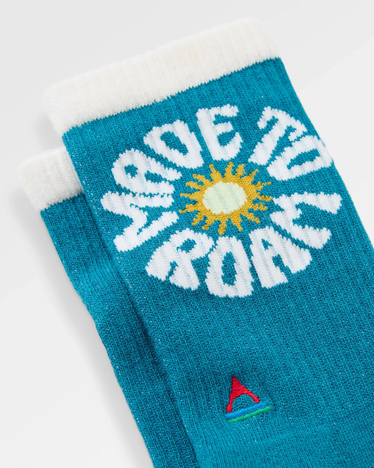 Made to Roam Graphic Crew Socks - Mediterranean