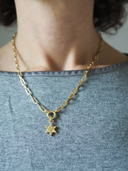 Fallen Star Gold Charm Necklace