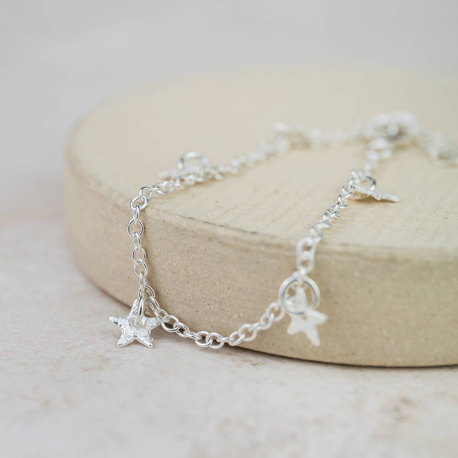 Sterling Silver Star Charm Bracelet