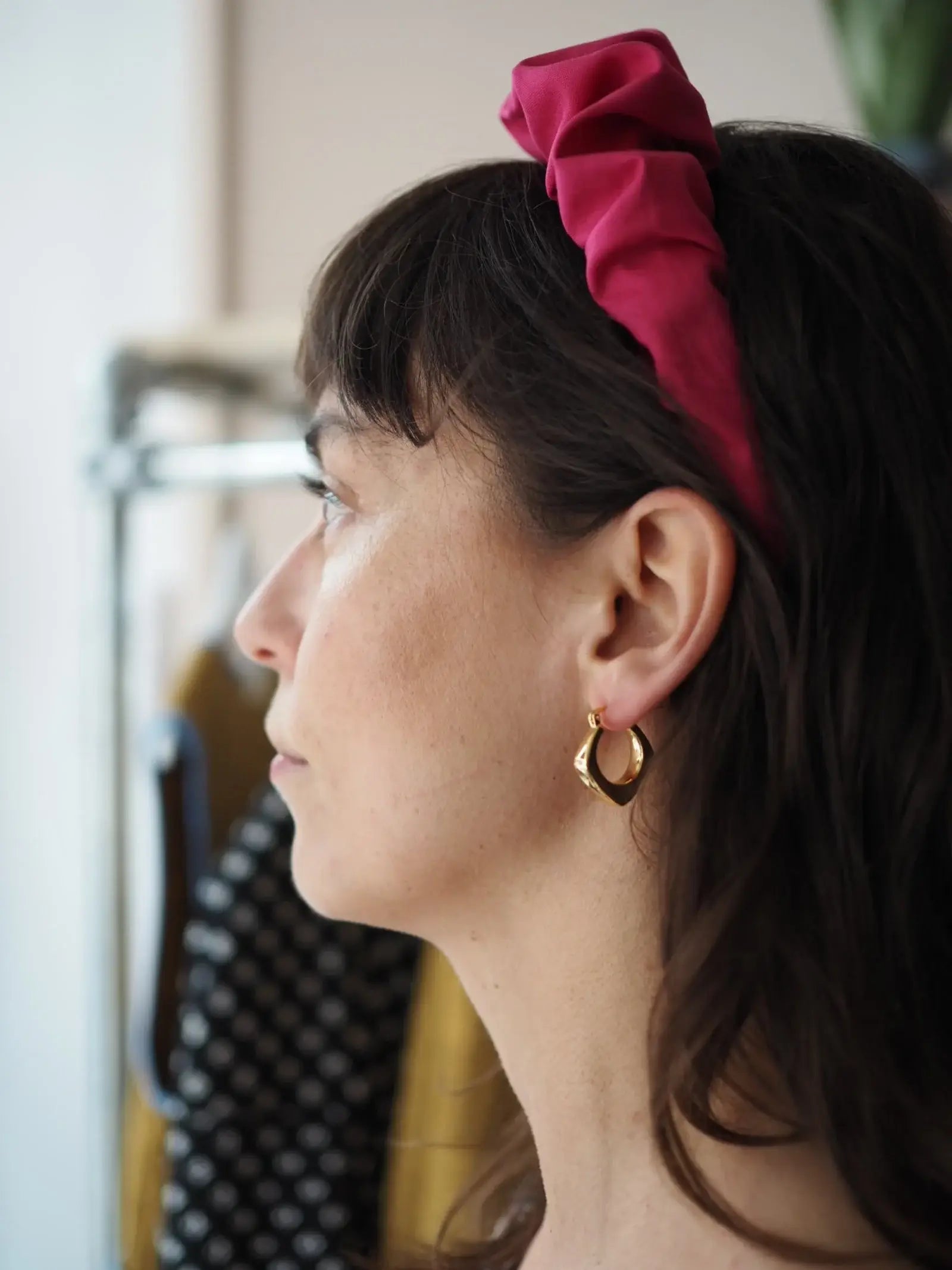 Harri Chunky Gold Hoop Earrings