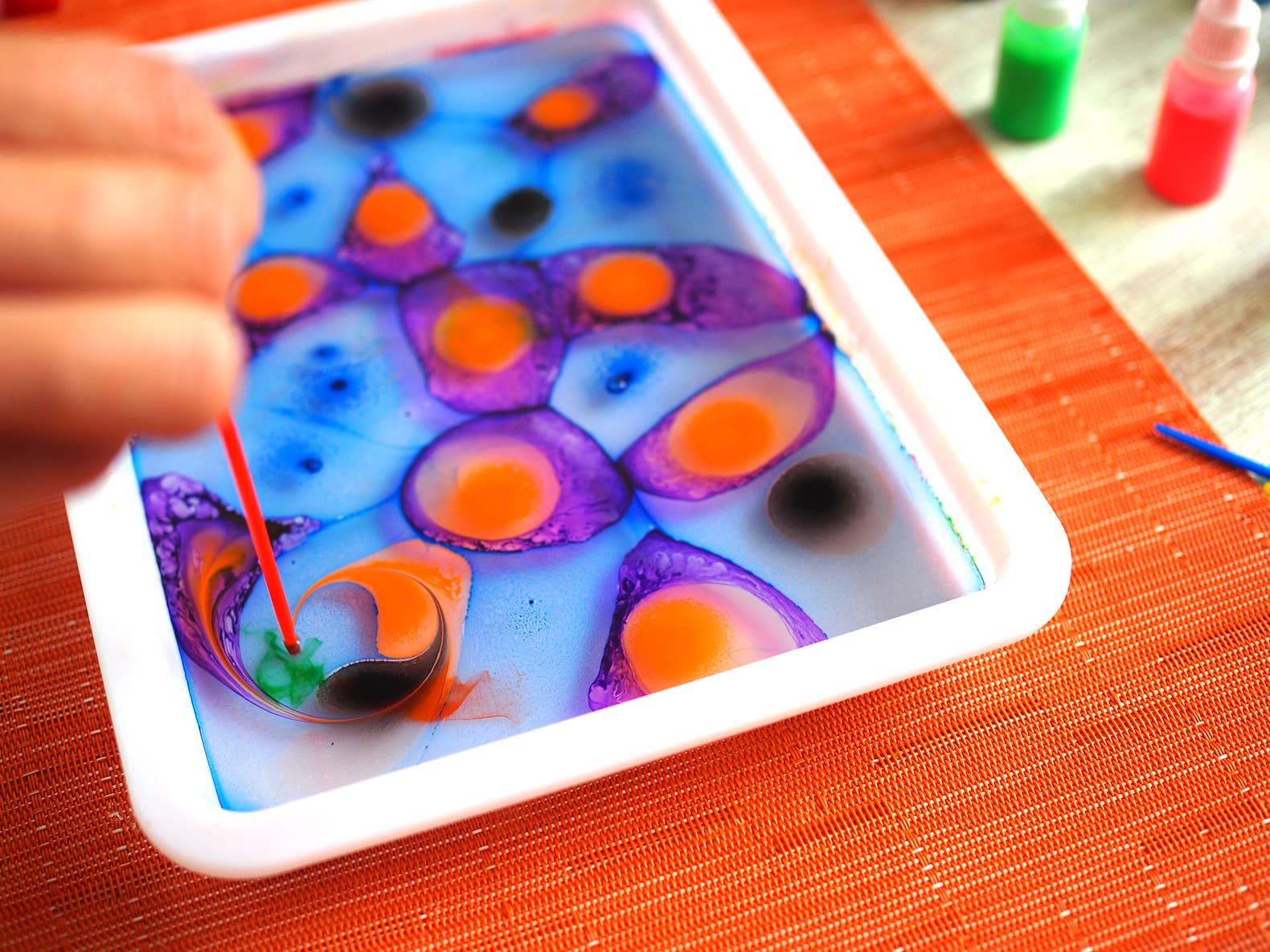 Marbling paint art Kit,  printing DIY craft kit