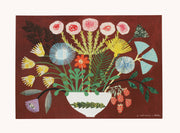 Burgundy Bouquet Print (A3)