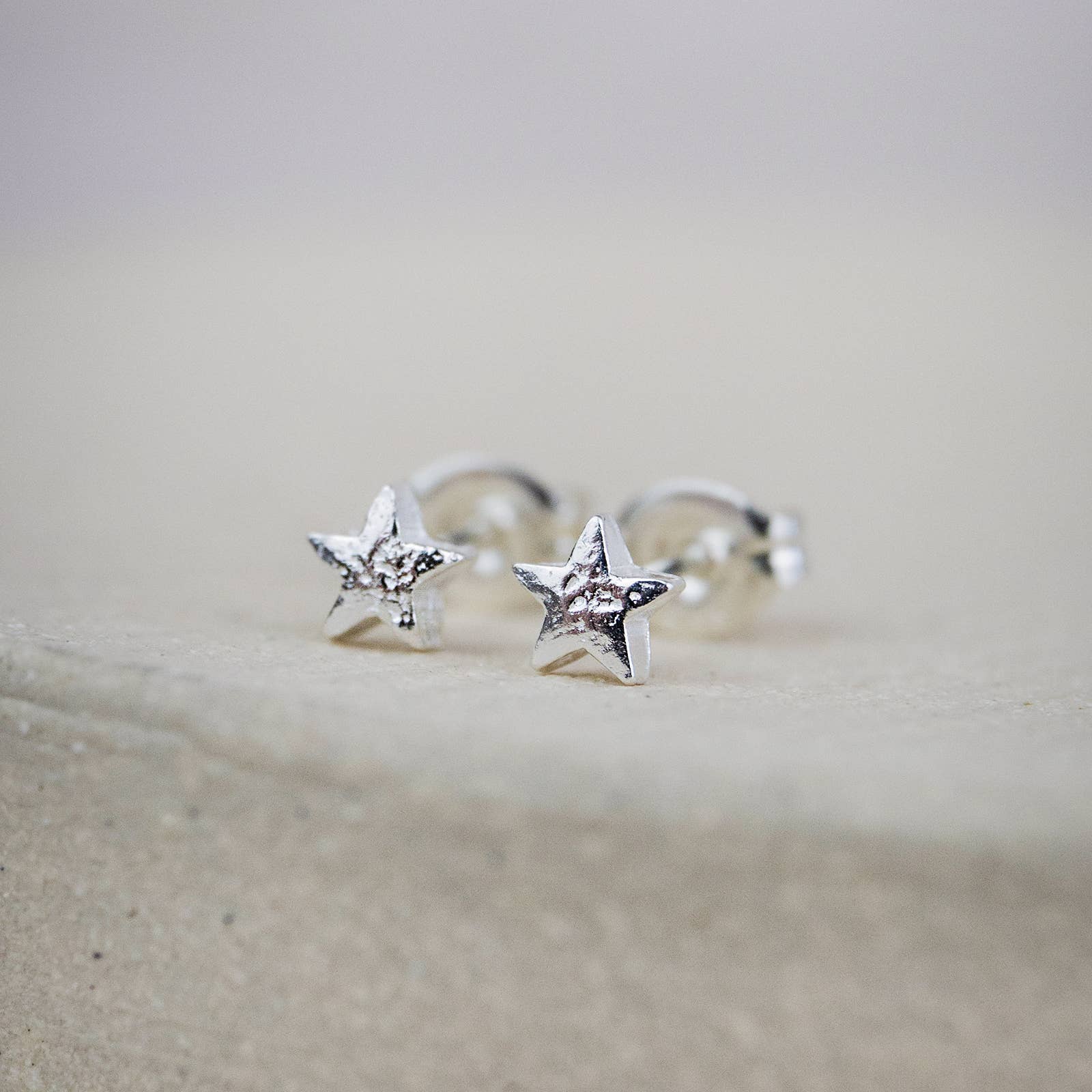 Sterling Silver Mini Star Studs