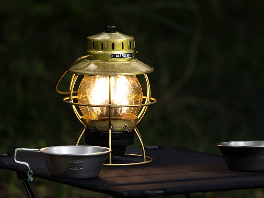 Railroad Lantern Industrial Brass