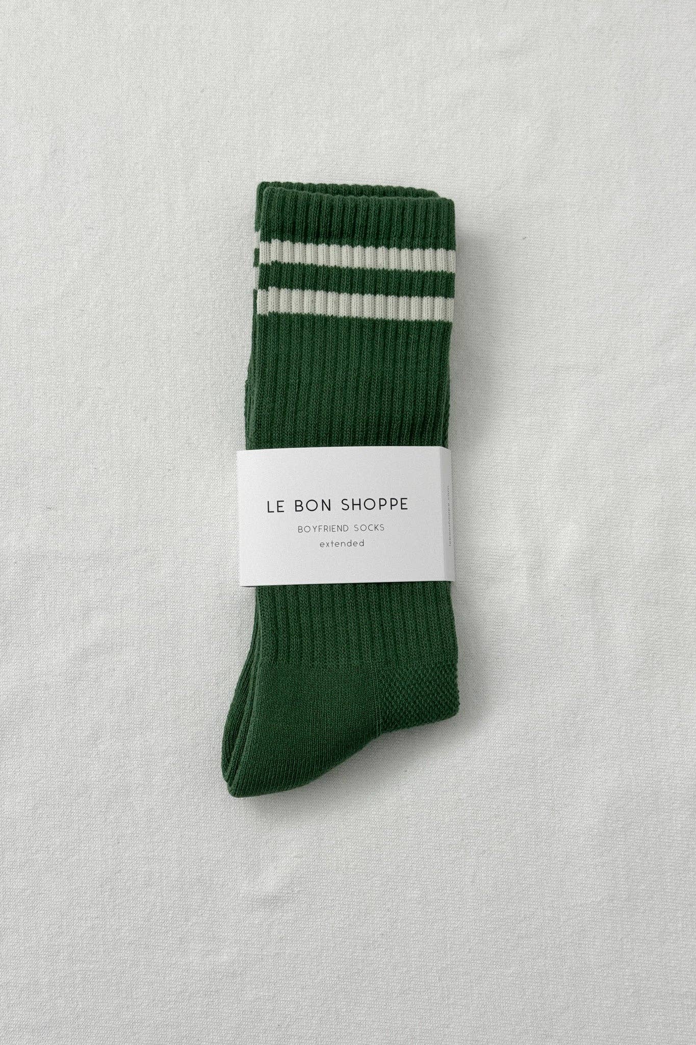 EXTENDED Boyfriend Socks: Parchment