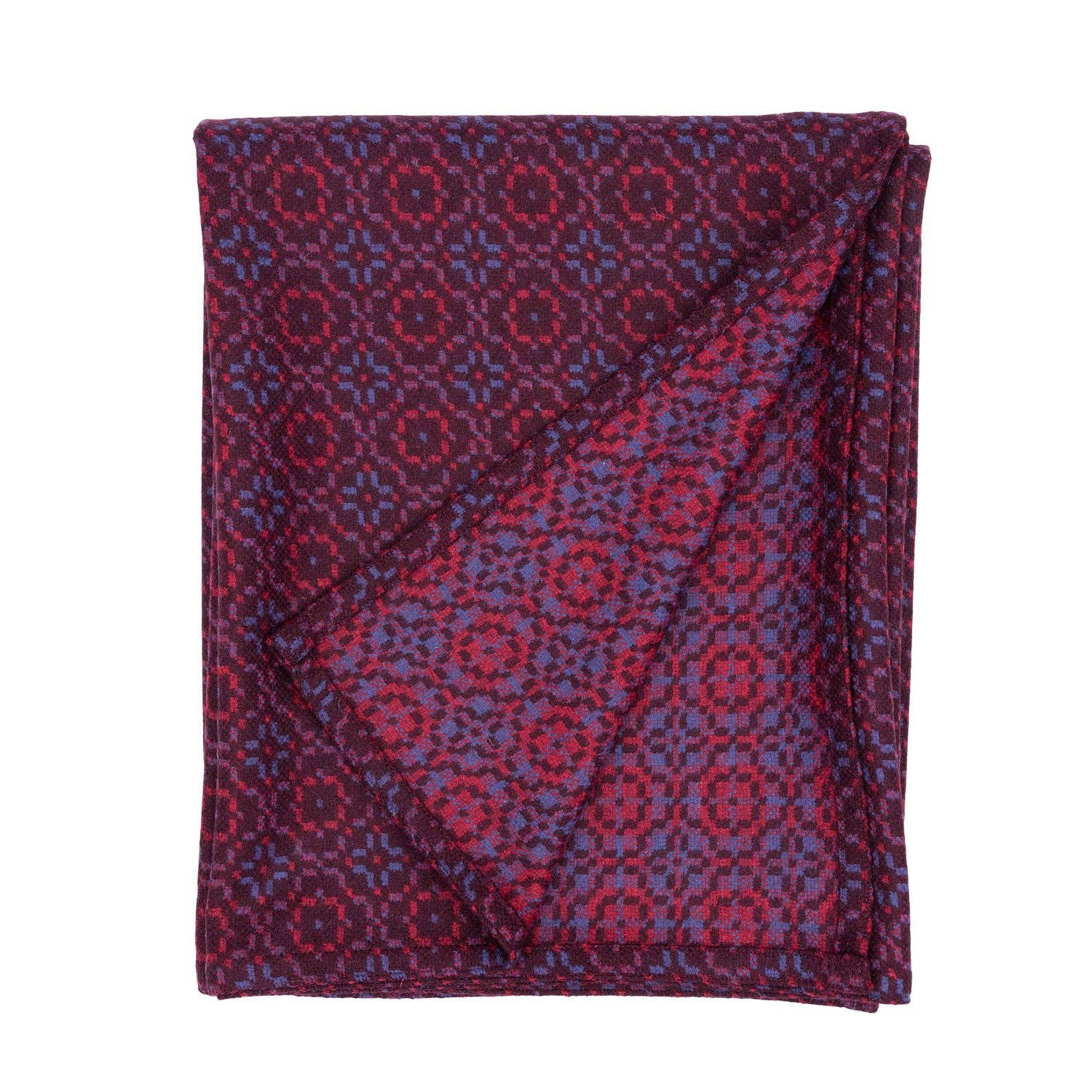 Vintage Rose Upholstery Throw: Berry / THROW