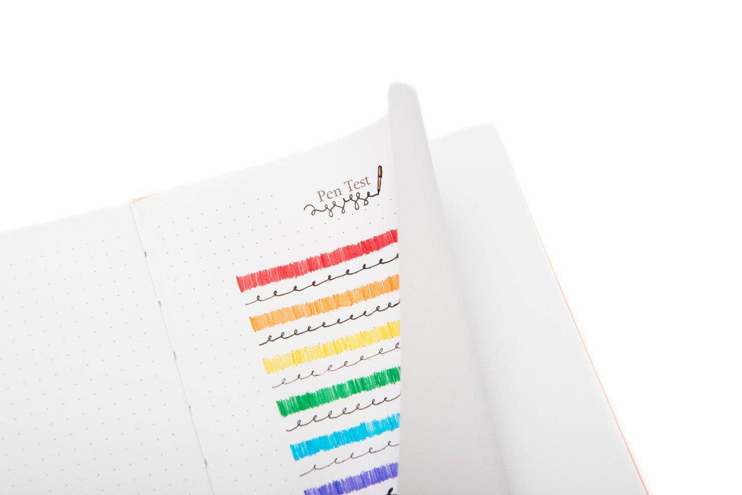 A5 Dot Grid Journal - Moon and Stars: Midnight Blue
