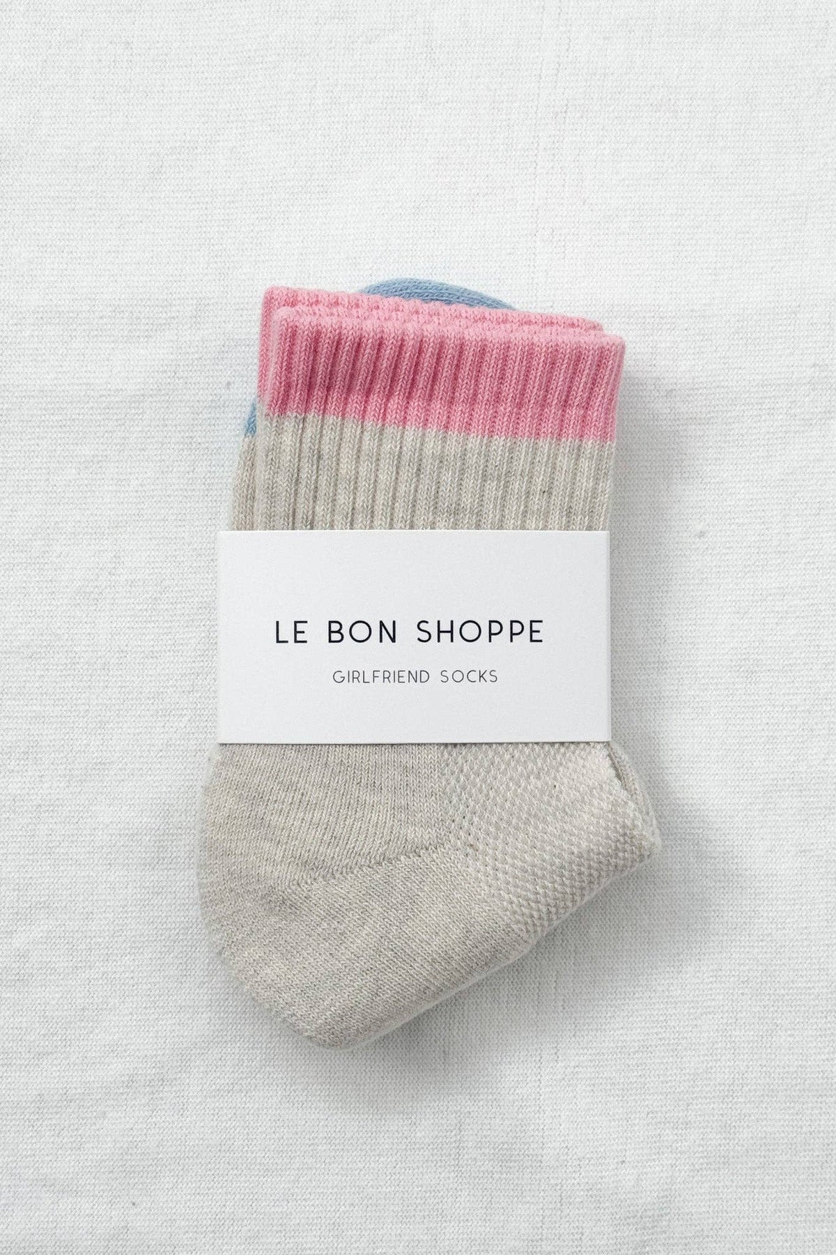Color Block Girlfriend Socks : Yellow Blue
