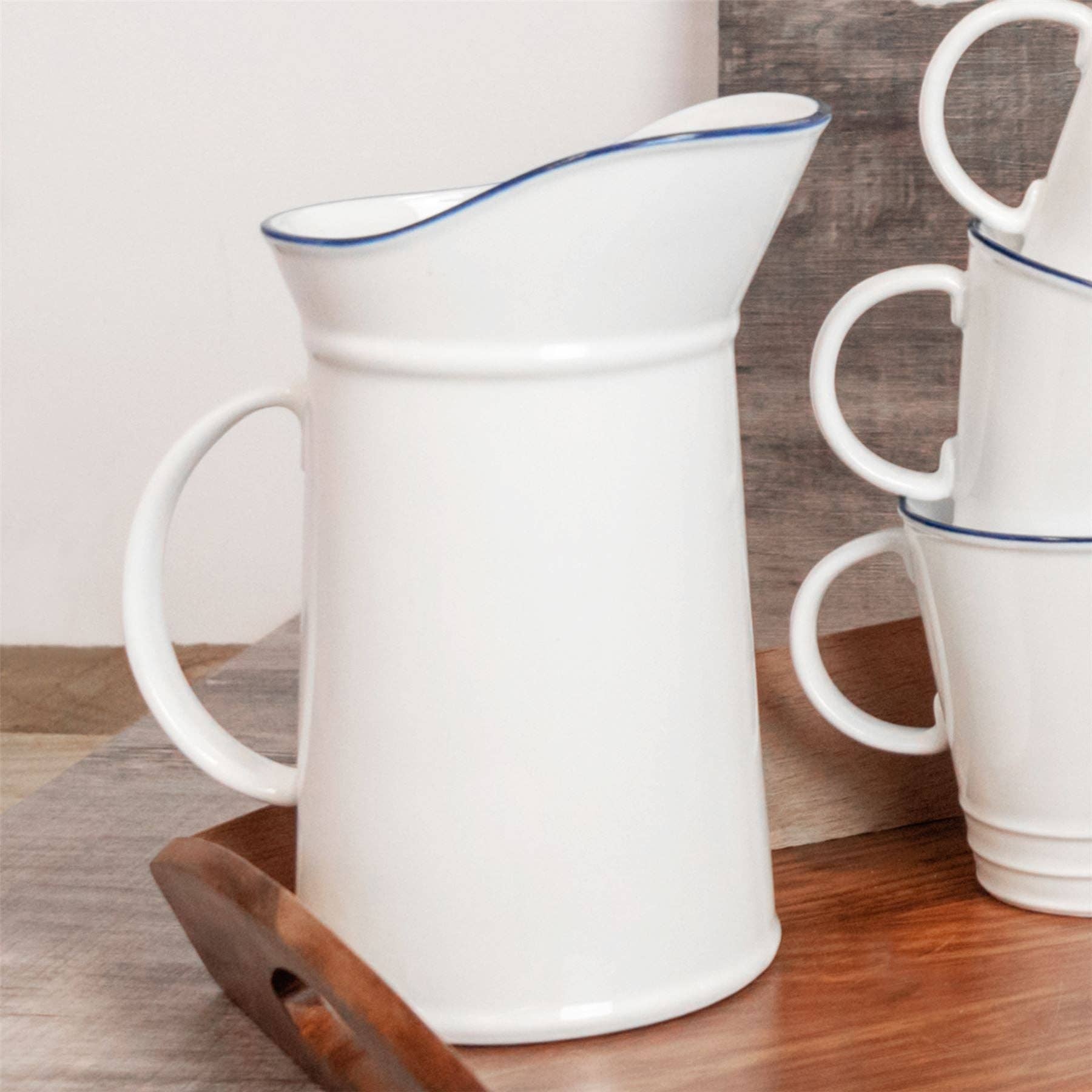 Nicola Spring Farmhouse Water Jug with Spout - 1 Litre
