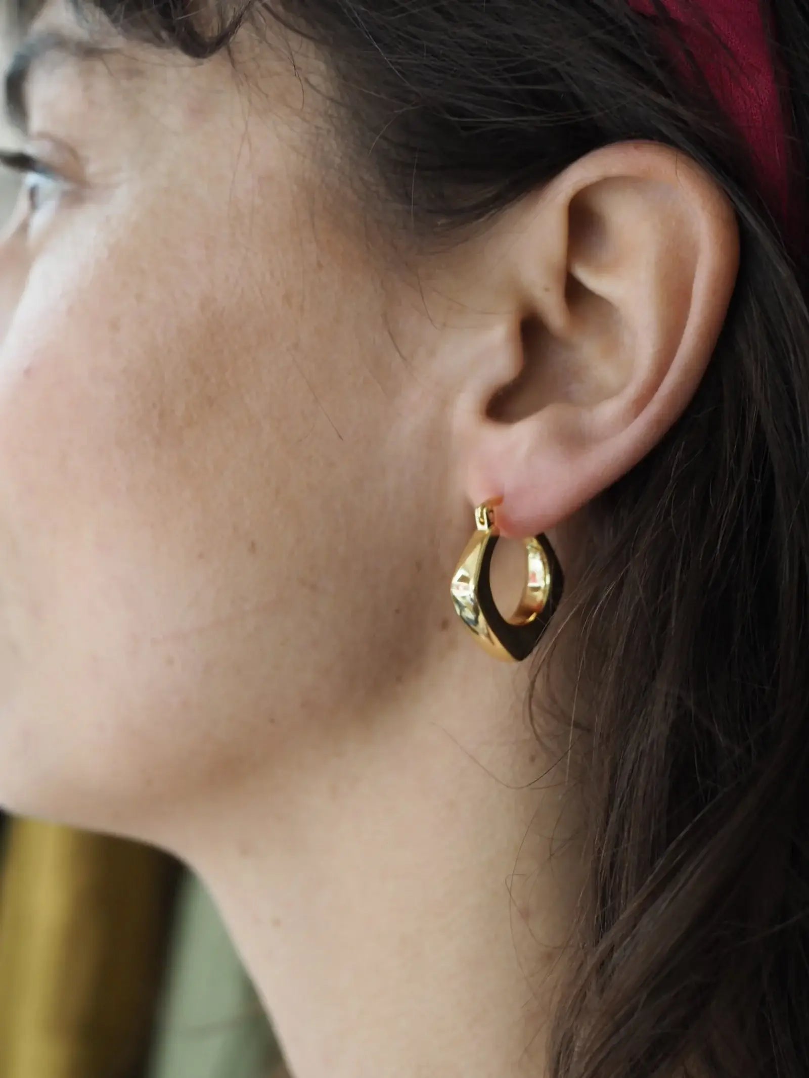 Harri Chunky Gold Hoop Earrings