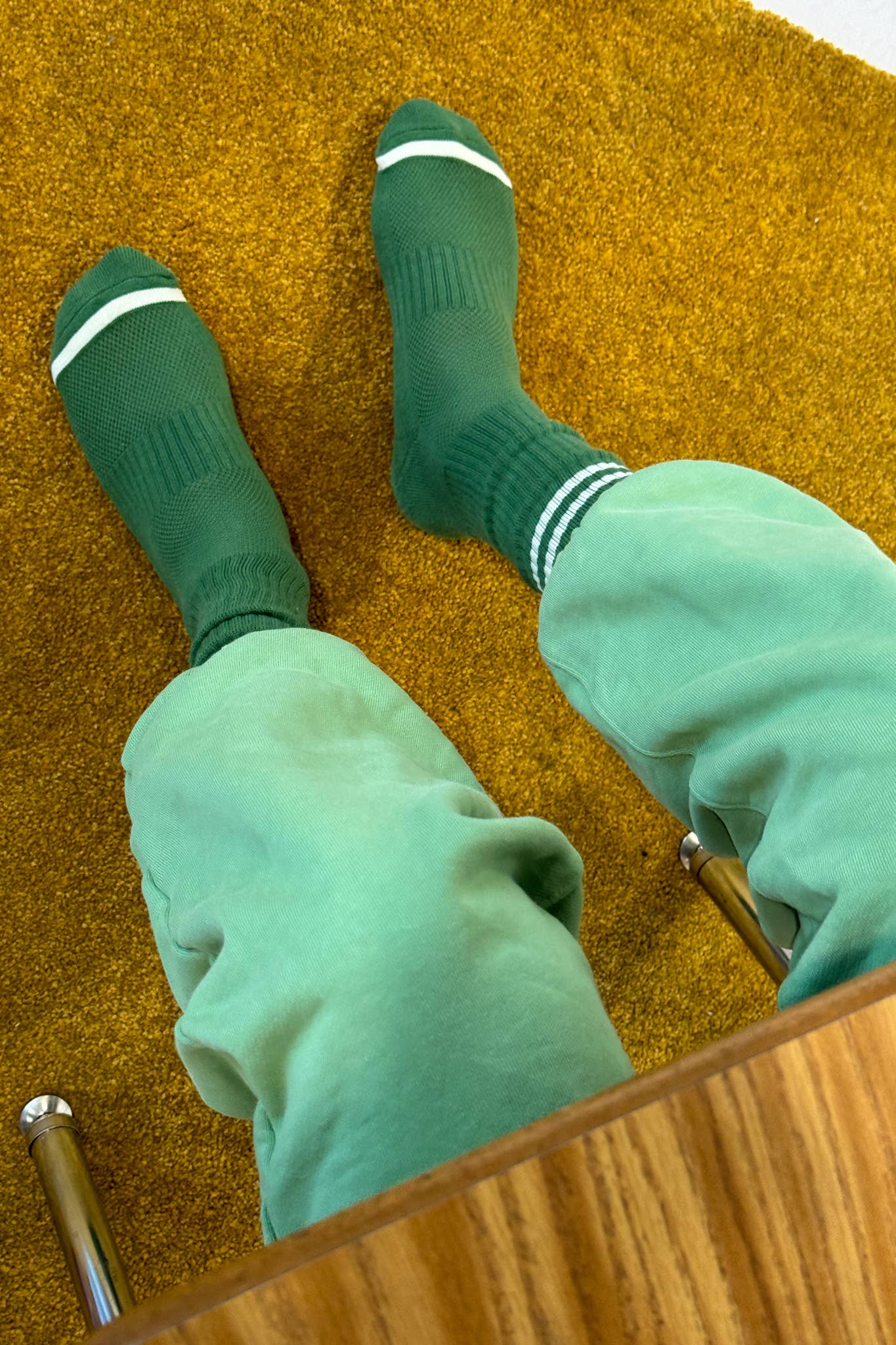Extended Boyfriend Socks: Wood