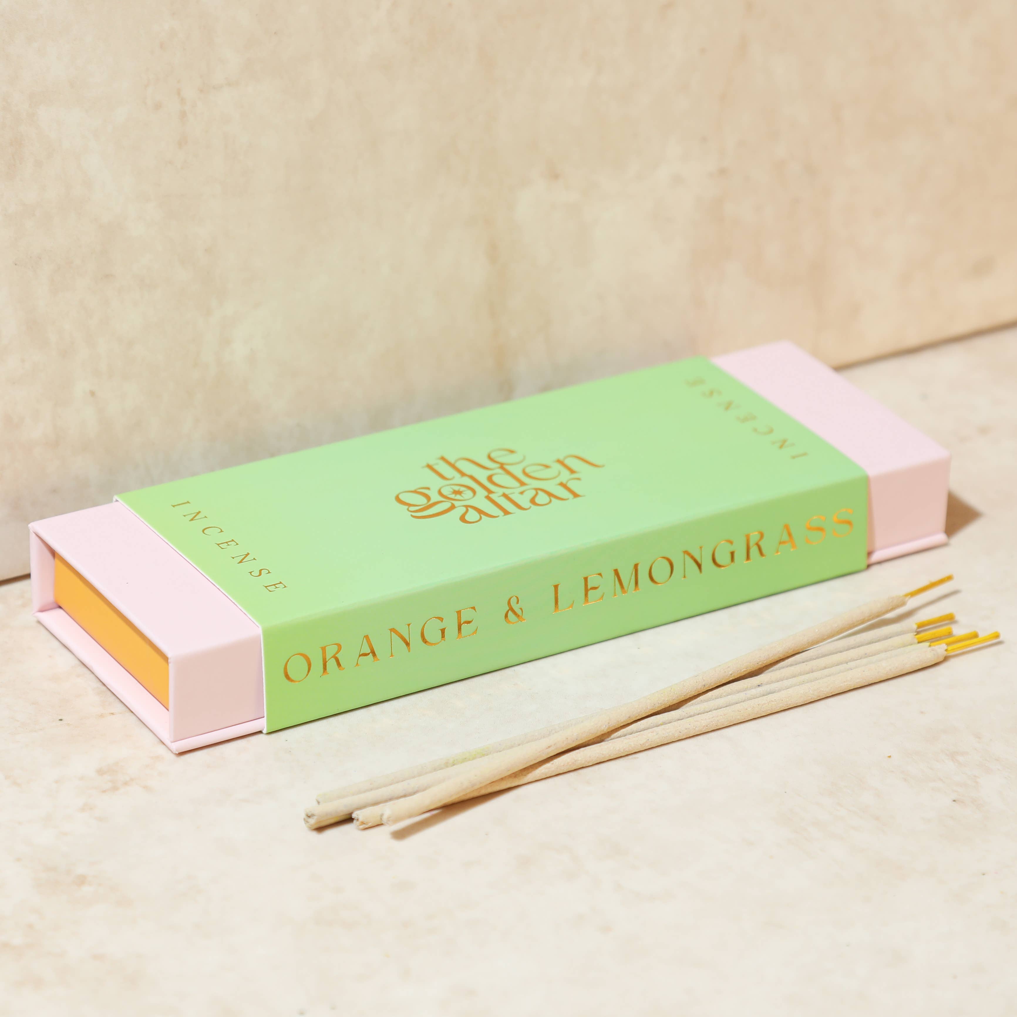 The Golden Altar Natural Incense - Orange & Lemongrass
