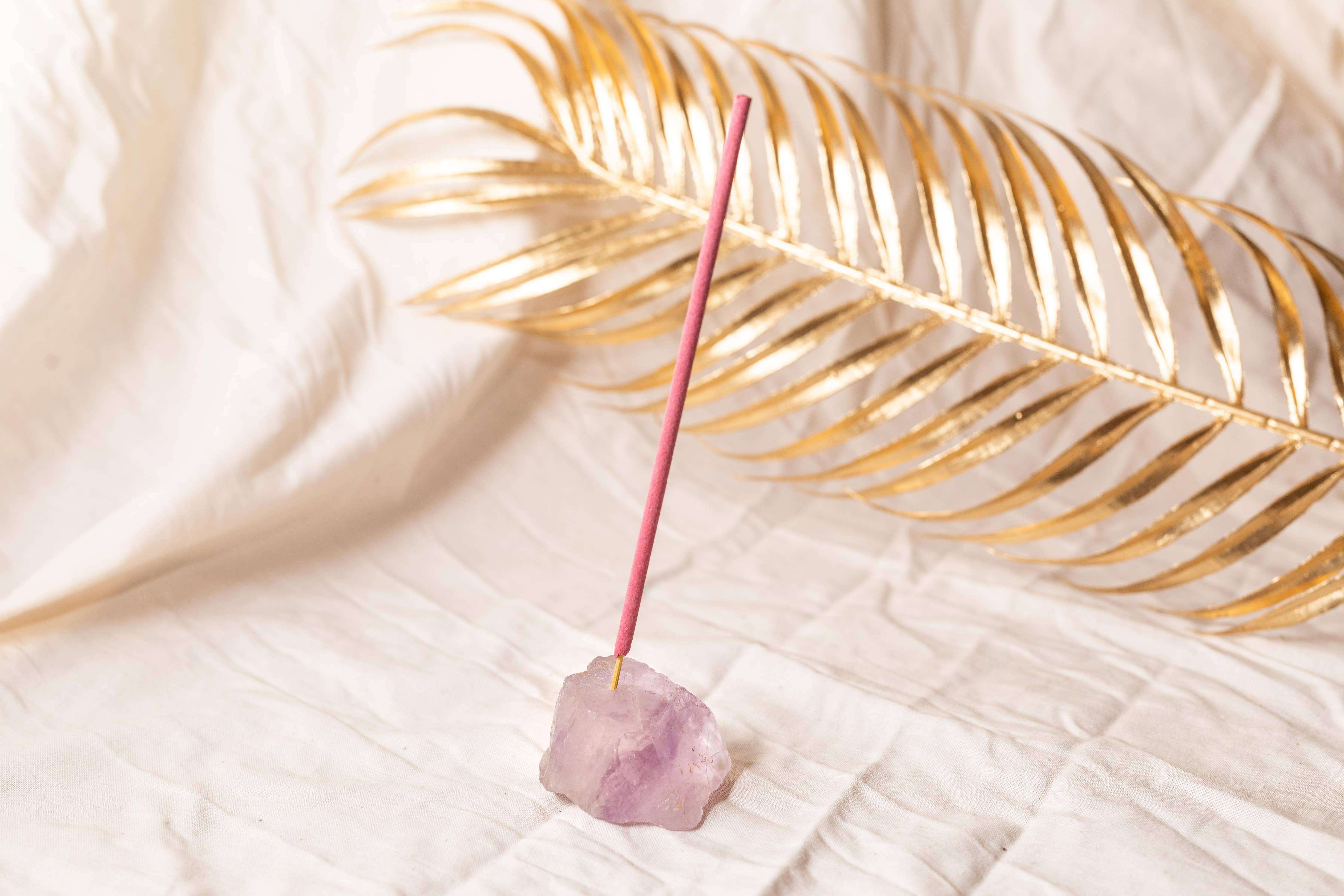 Crystal Incense Holder: Rose Quartz