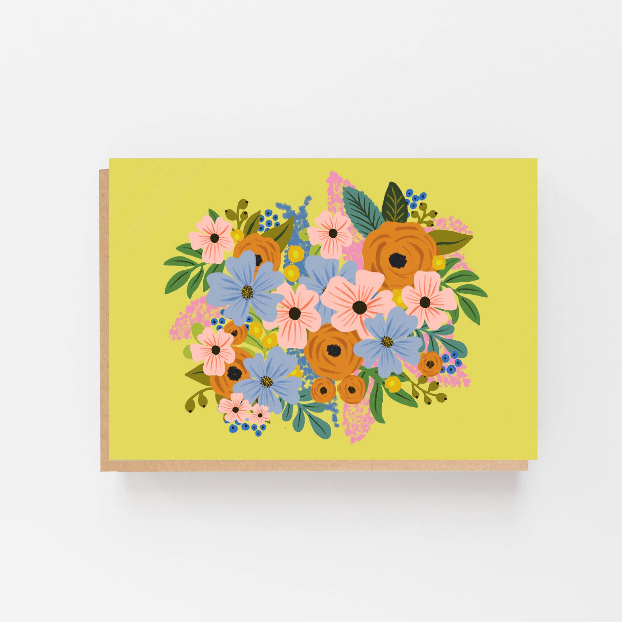 Yellow Flower Blank Greeting Card