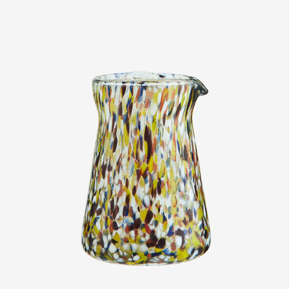 Glass milk jug - Orane + Yellow