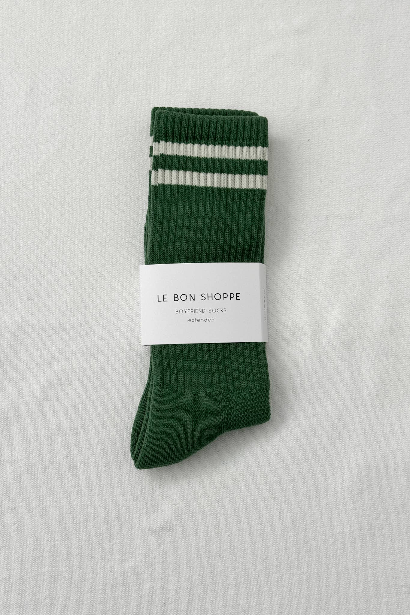 Extended Boyfriend Socks: Milk