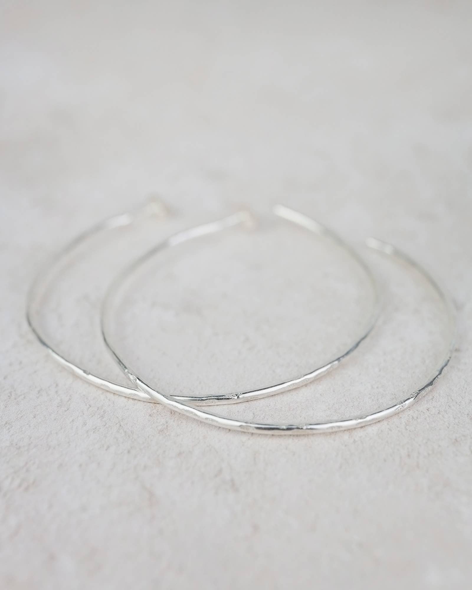 Sterling Silver Large Everyday Hoops