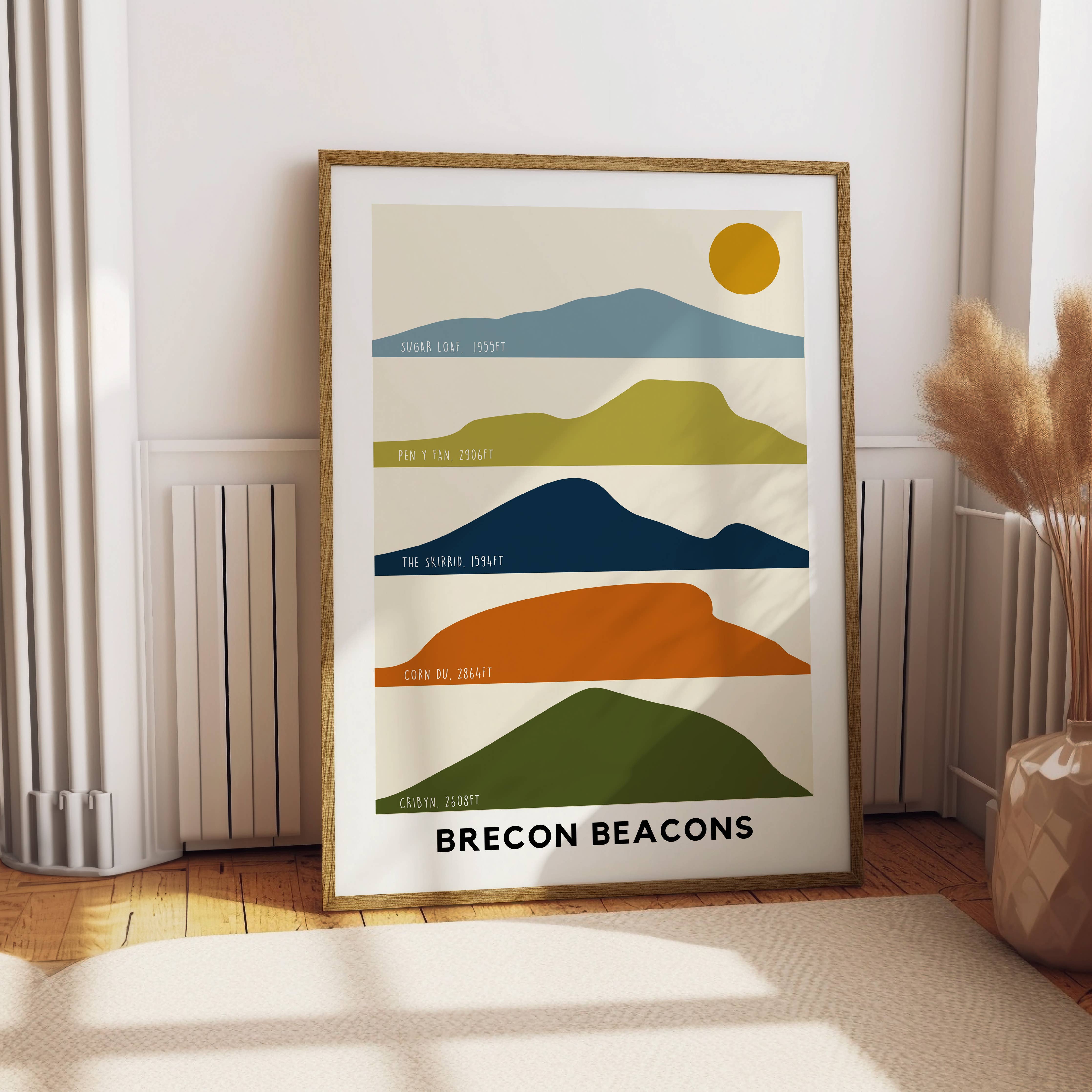 Brecon Beacons Abstract Print: A4
