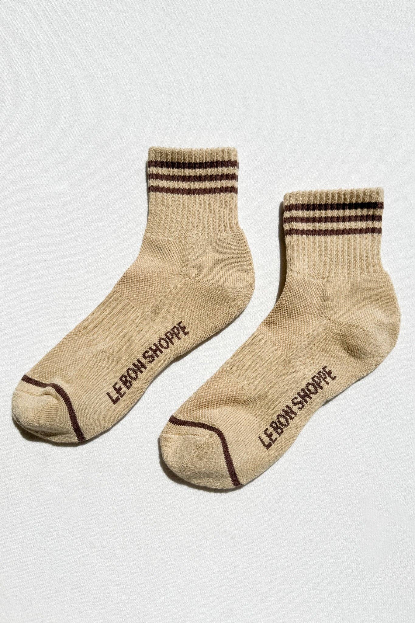 Girlfriend Socks: Egret