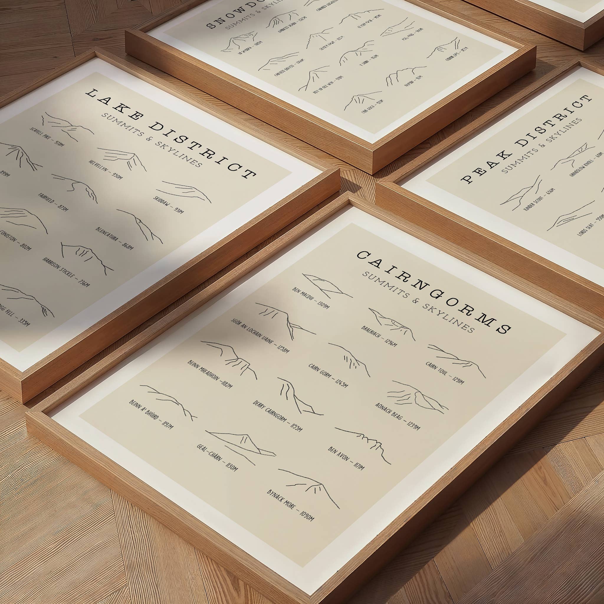 Snowdonia Summits & Skylines Print: : A3