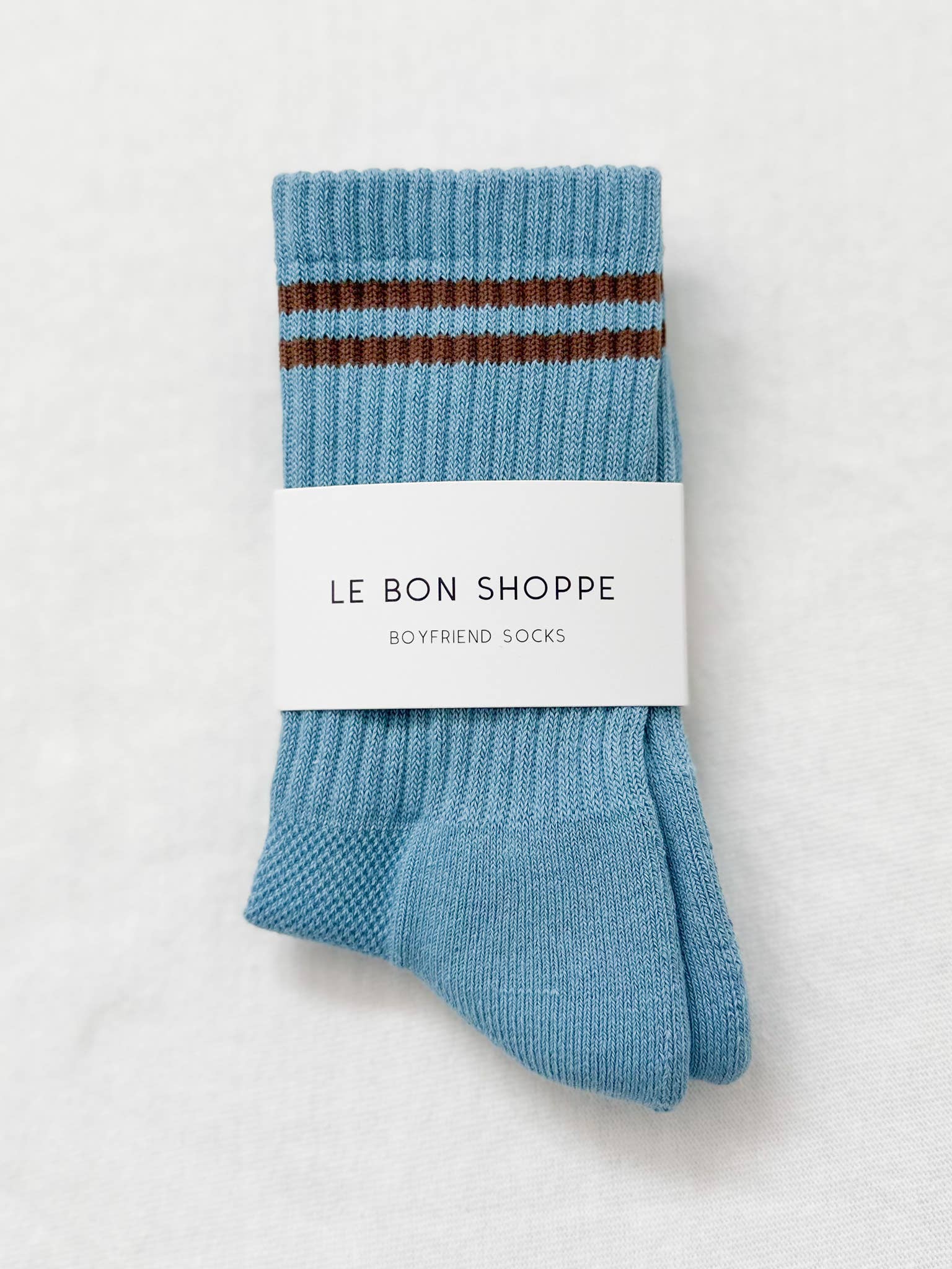 Boyfriend Socks: Blue Grey