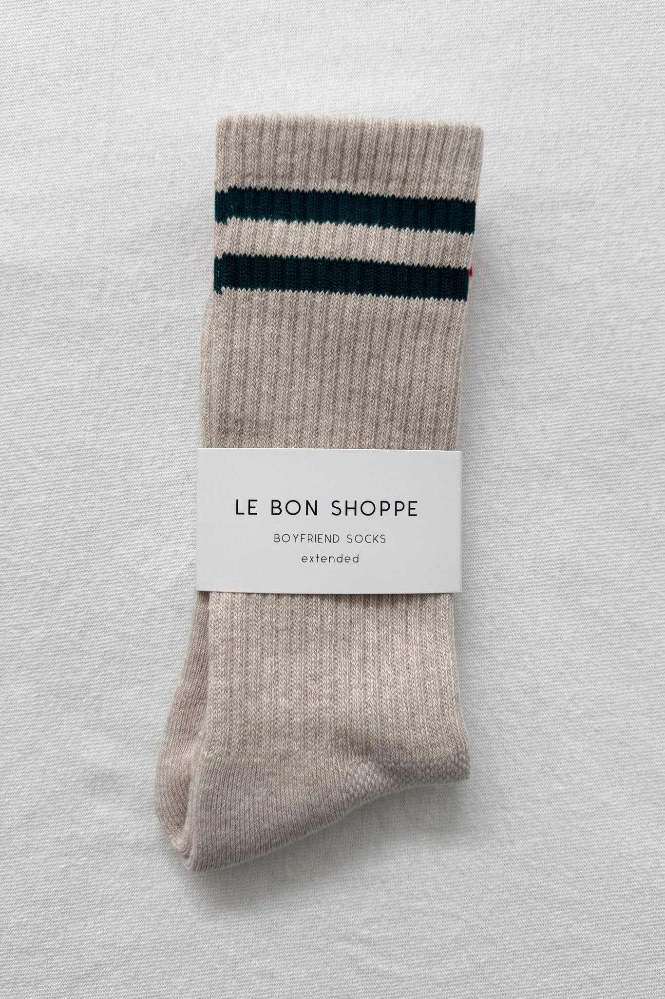 Extended Boyfriend Socks: Milk