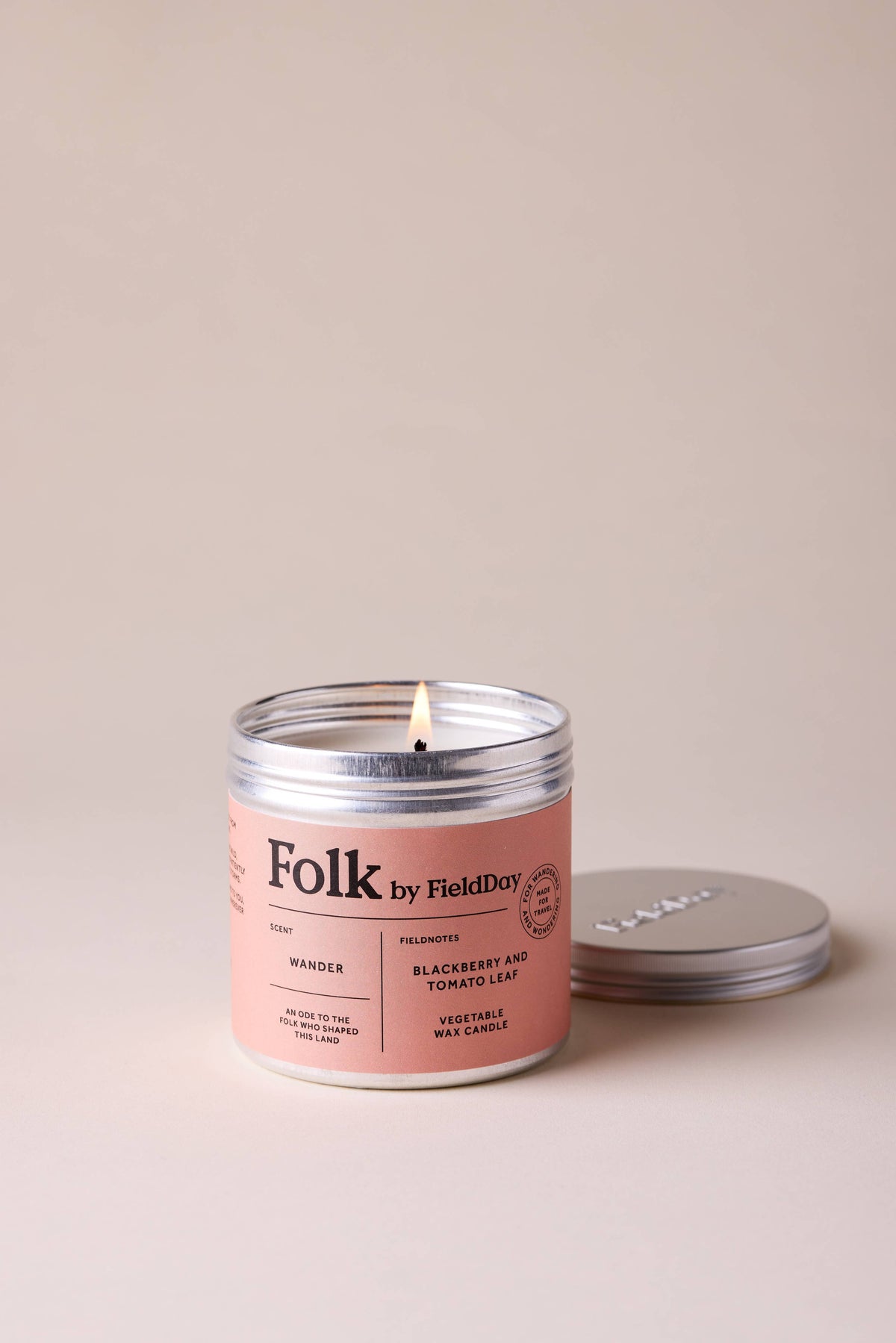 Wander Vegetable Wax Folk Tin Candle