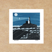 Mumbles Lighthouse Print Colour